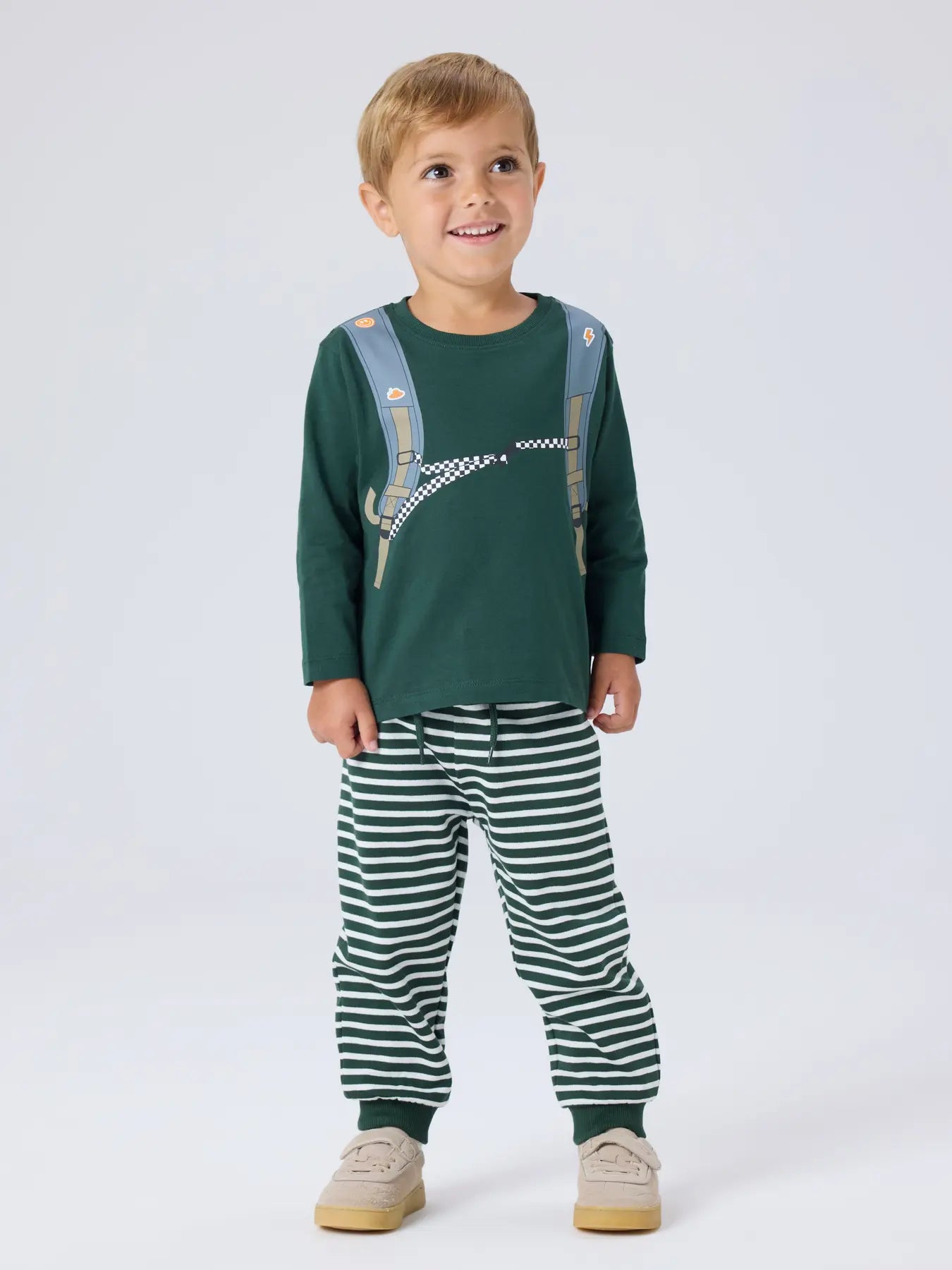 Camiseta Mochila Verde Mini