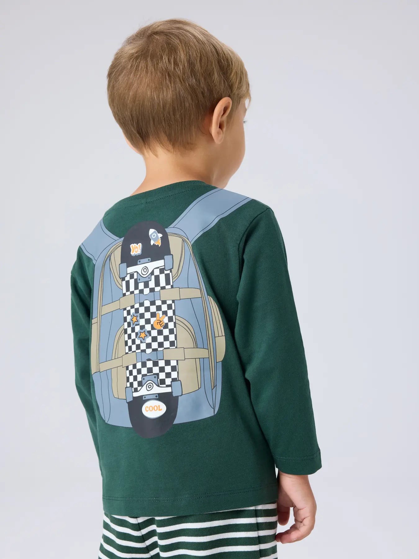 Camiseta Mochila Verde Mini