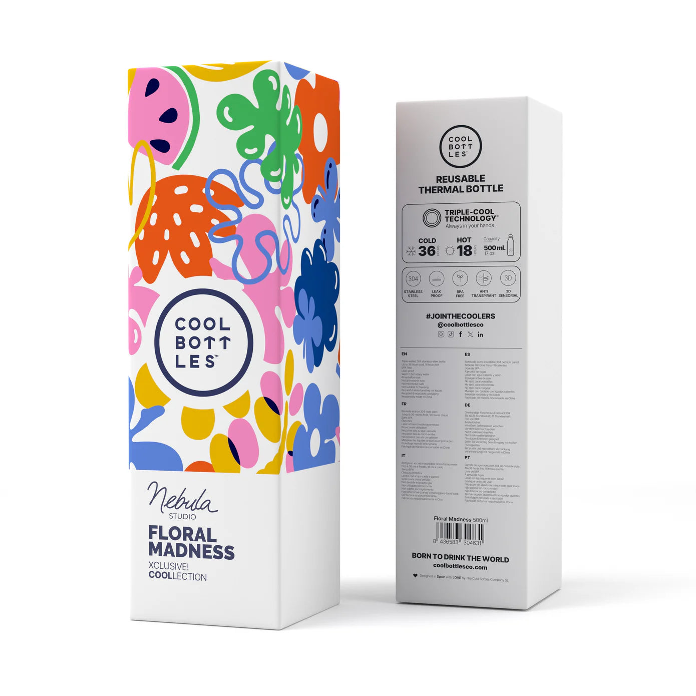 Botella Estampada 500ML Floral Madness