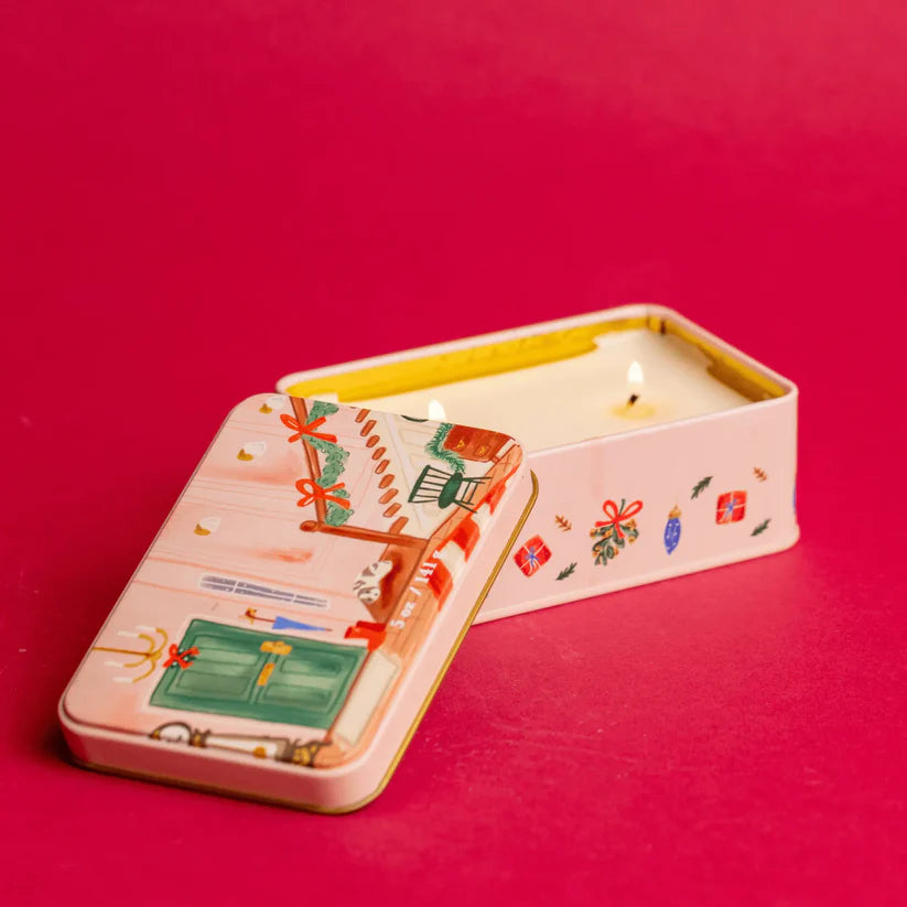 Vela Lata Navidad Escaleras- Wassail