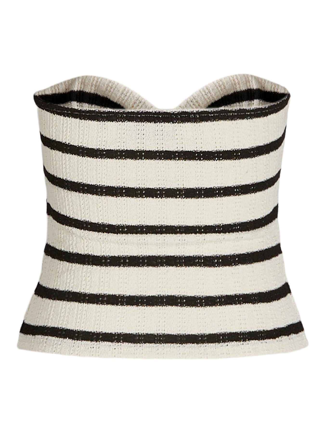 Top Bandeau Rayas Negras