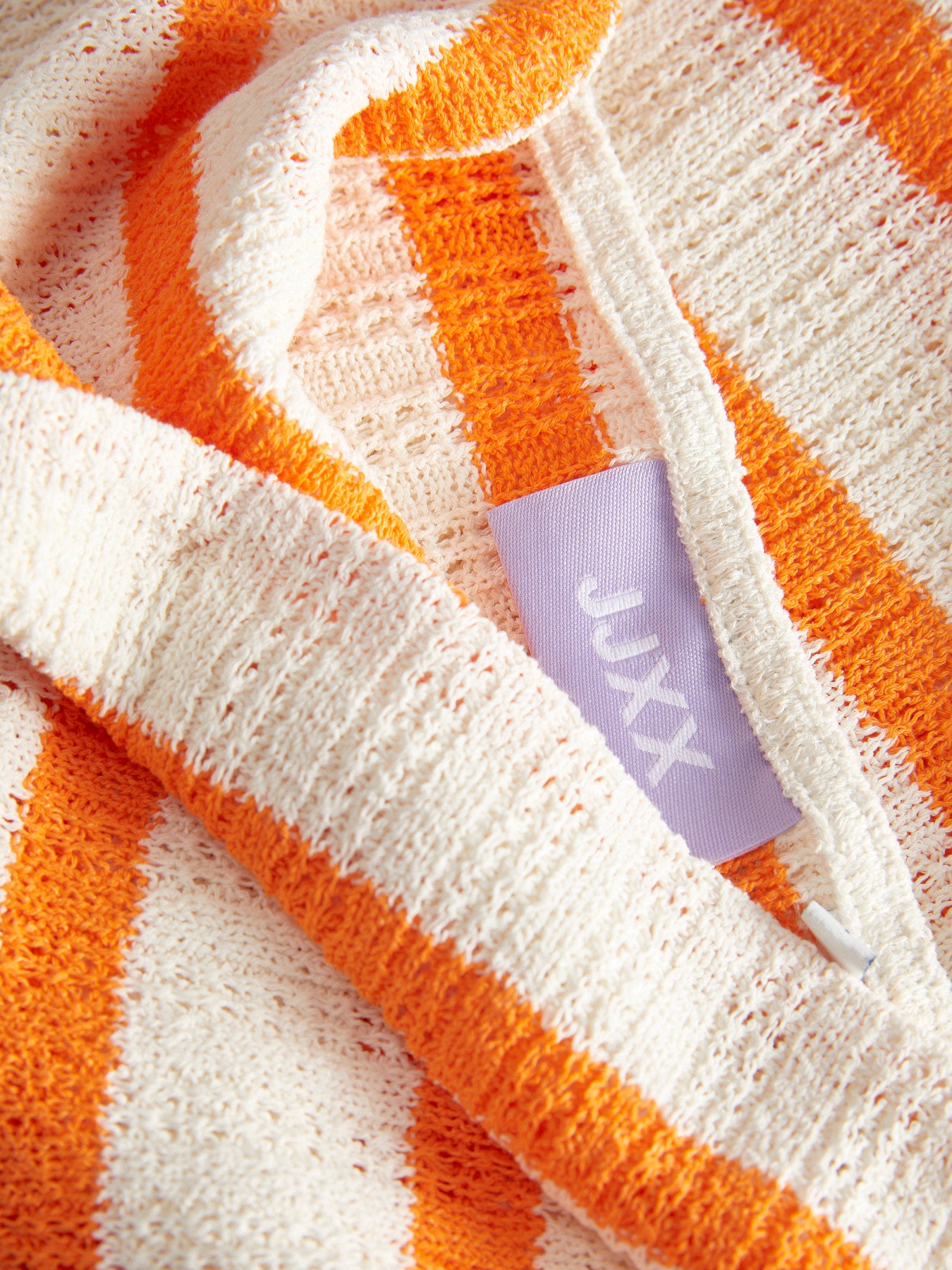 Top Bandeau Rayas Naranja