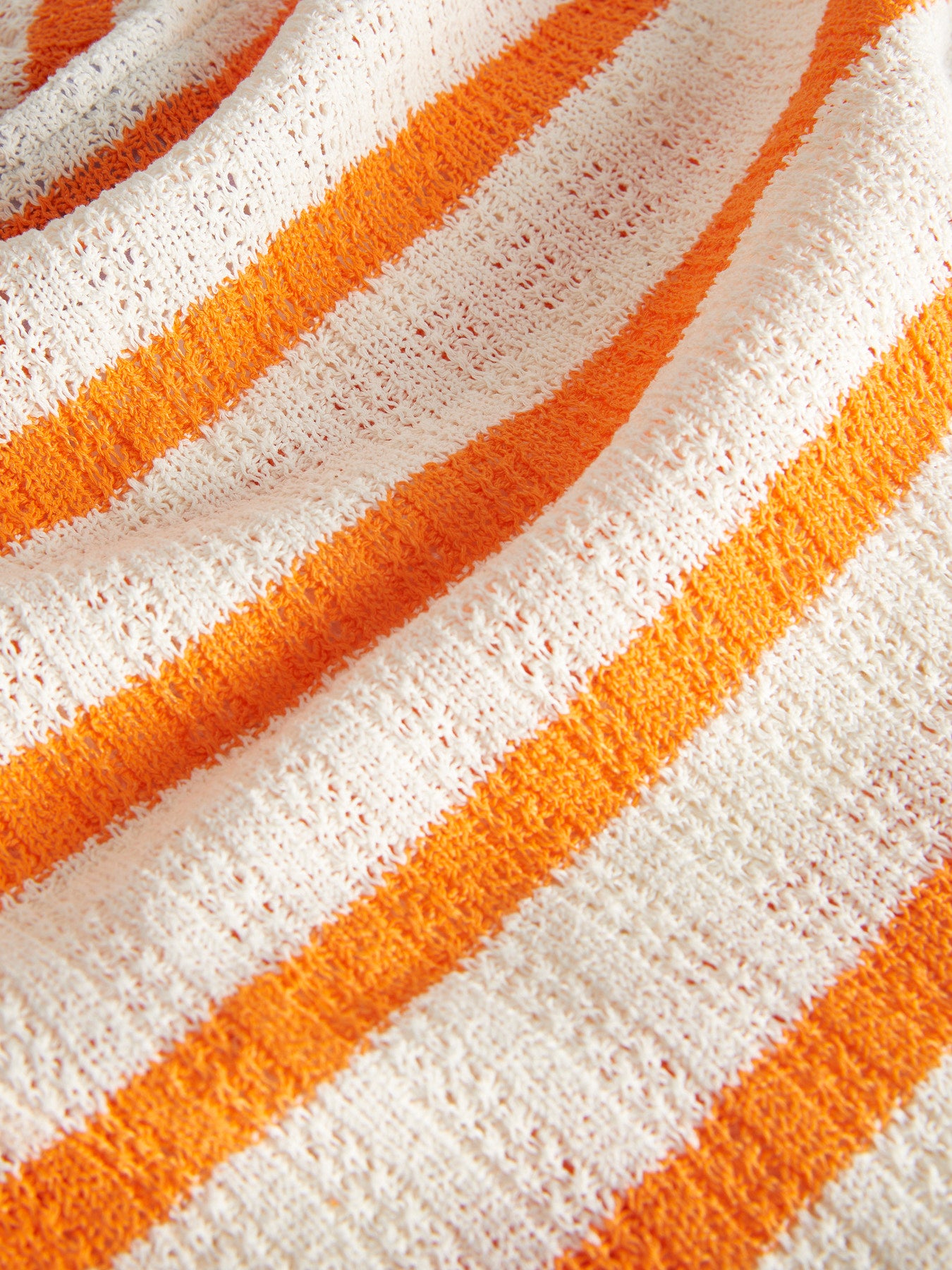 Top Bandeau Rayas Naranja
