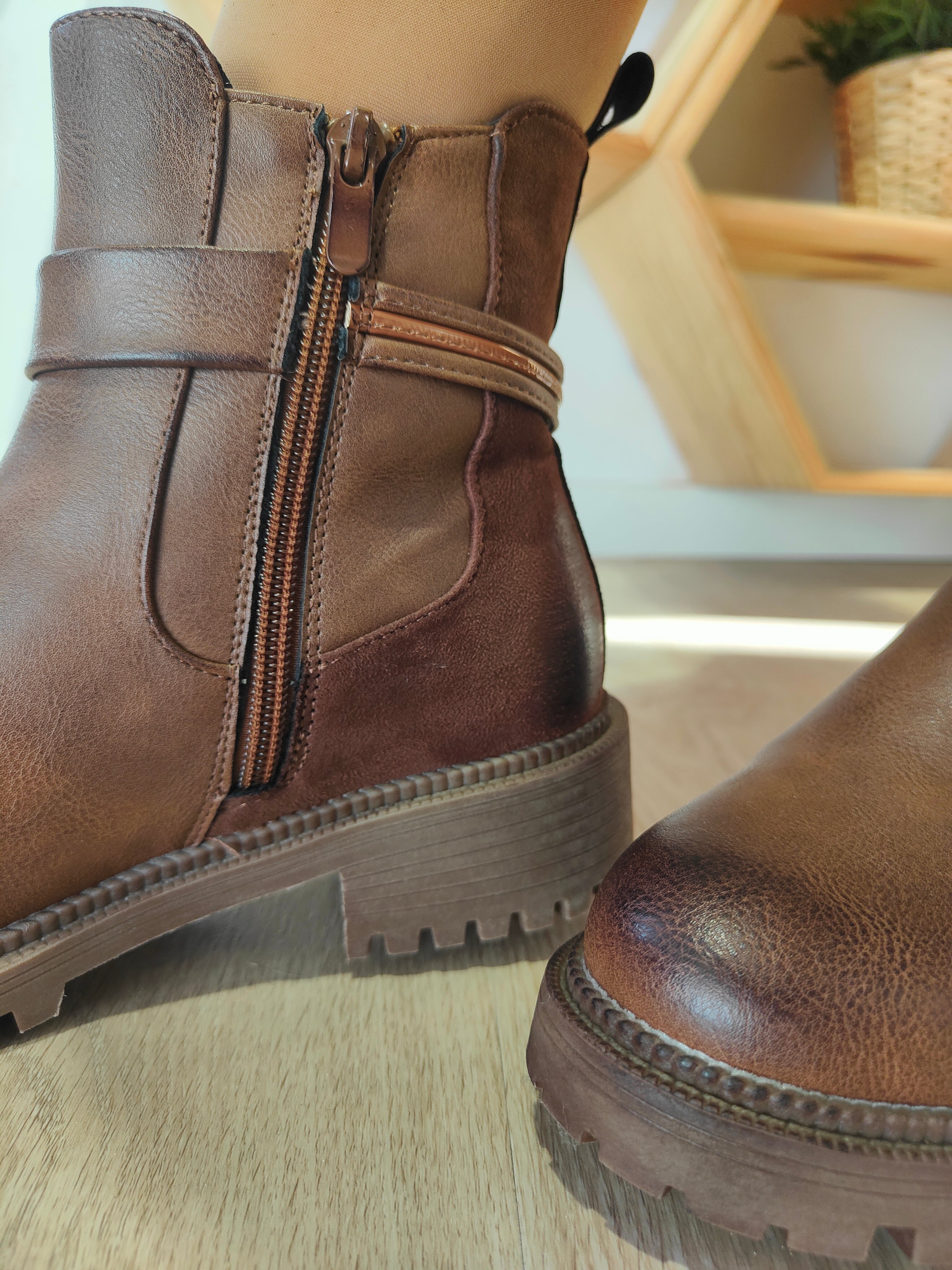 Botín Marrón Hebilla