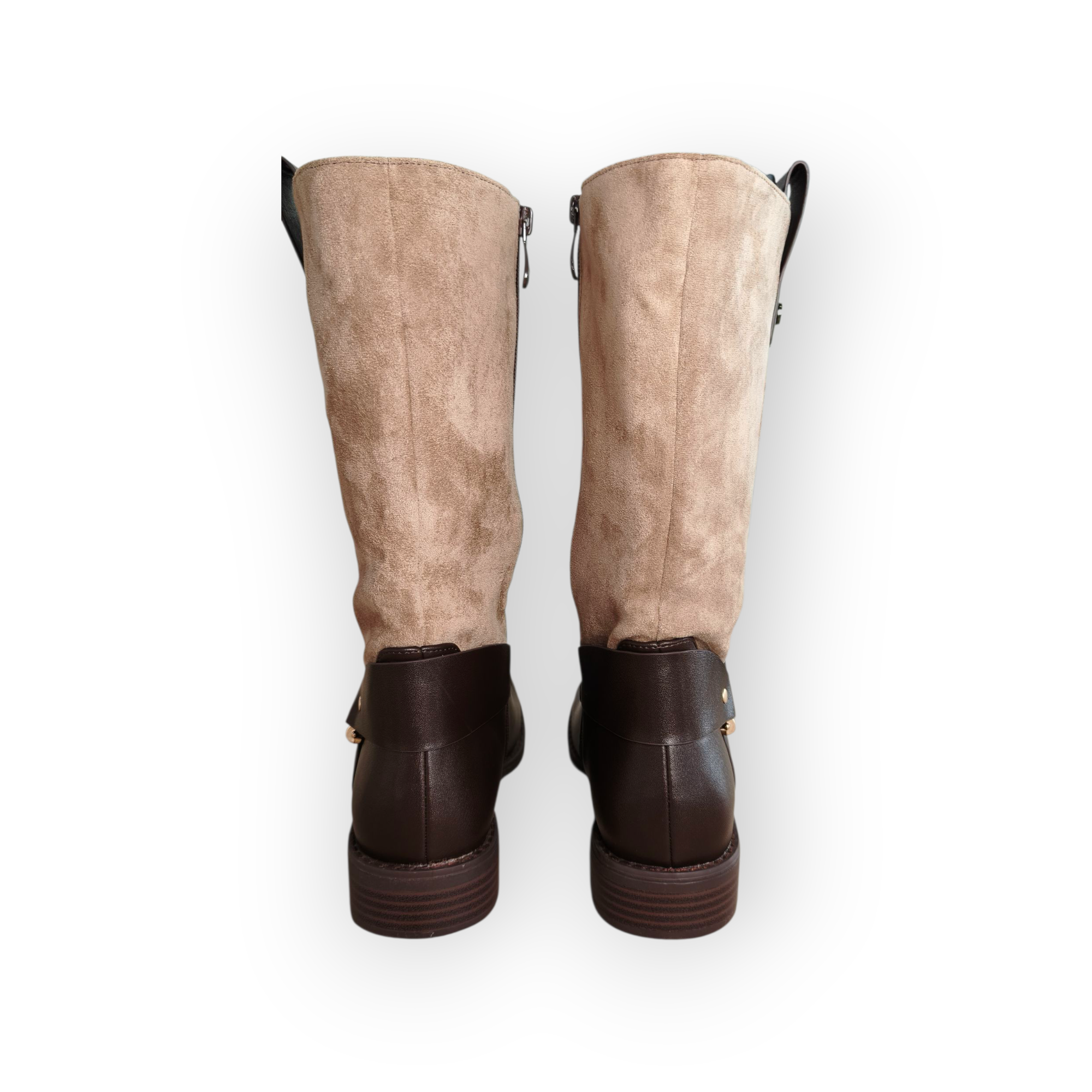 Botas bicolor Marrón Tierra