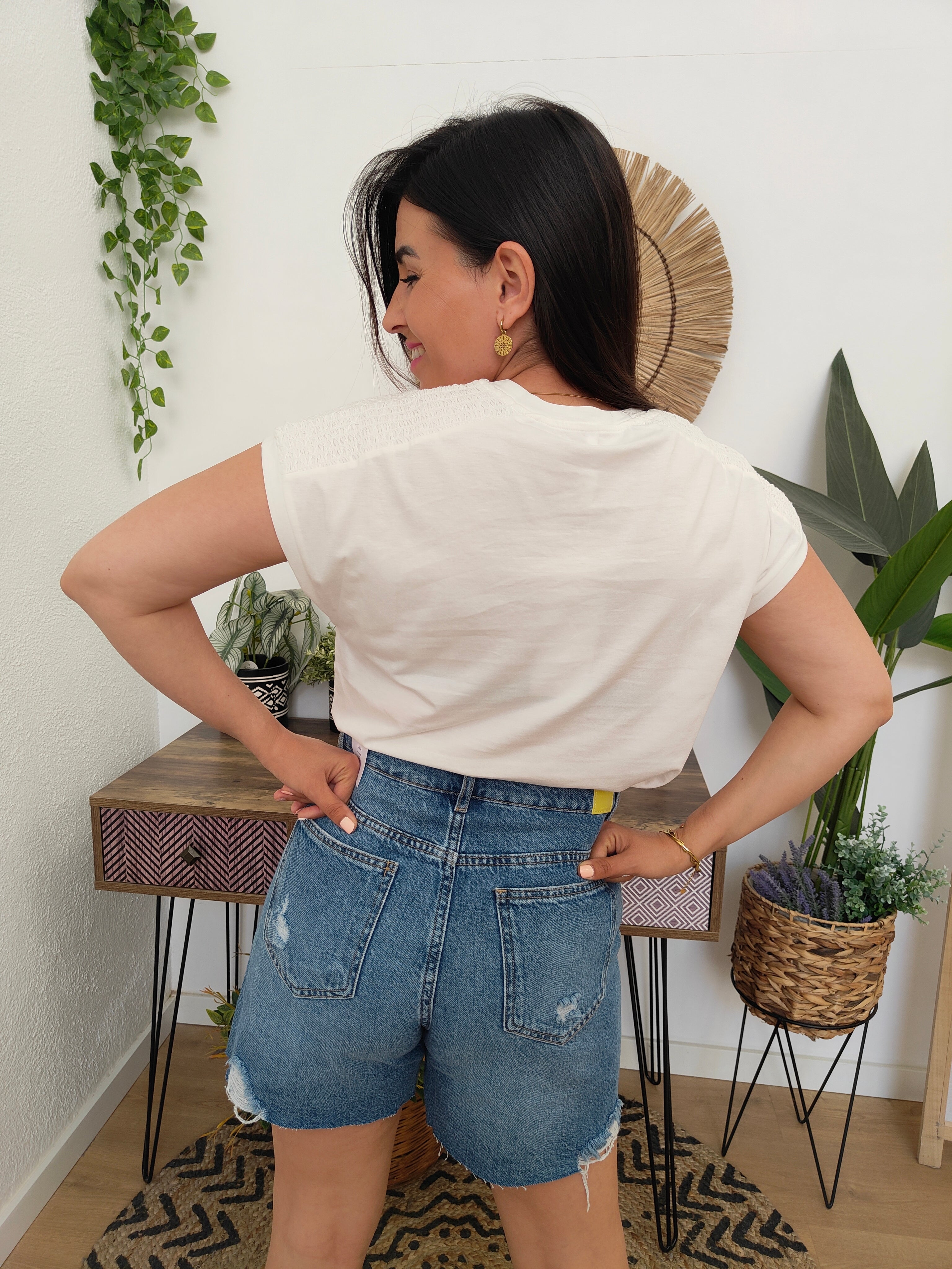 Short Medium Denim Lana