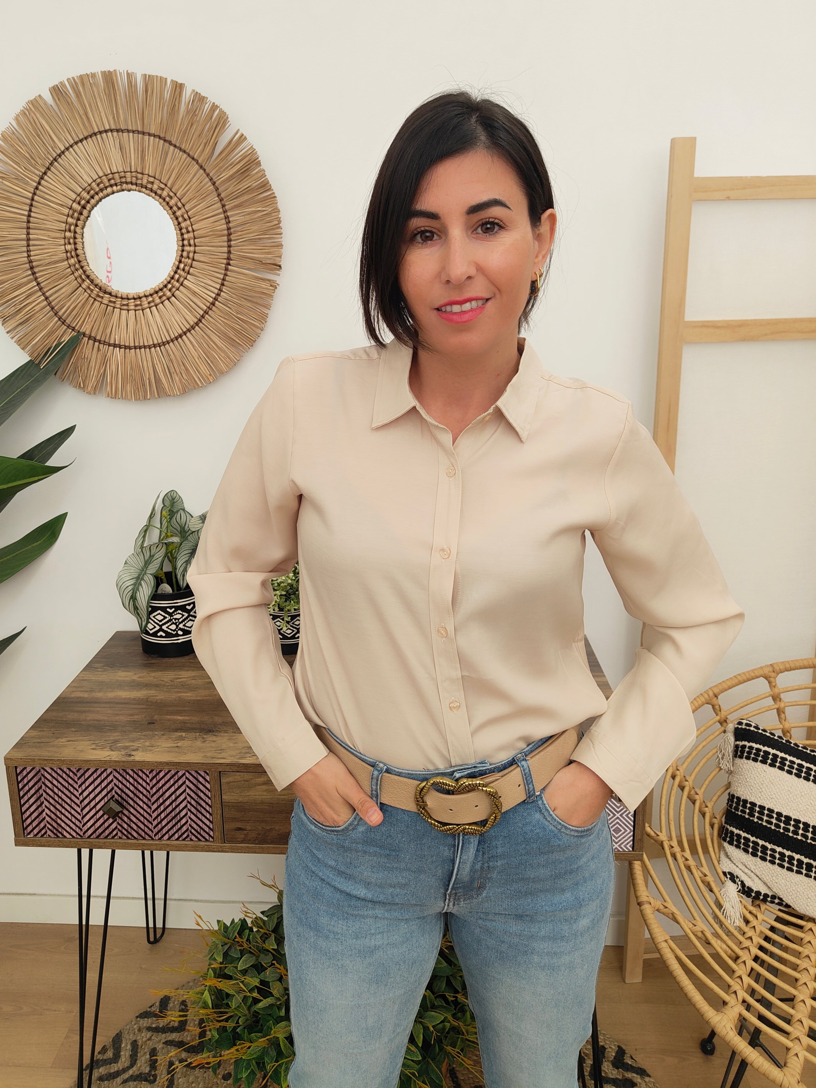 Camisa Beige