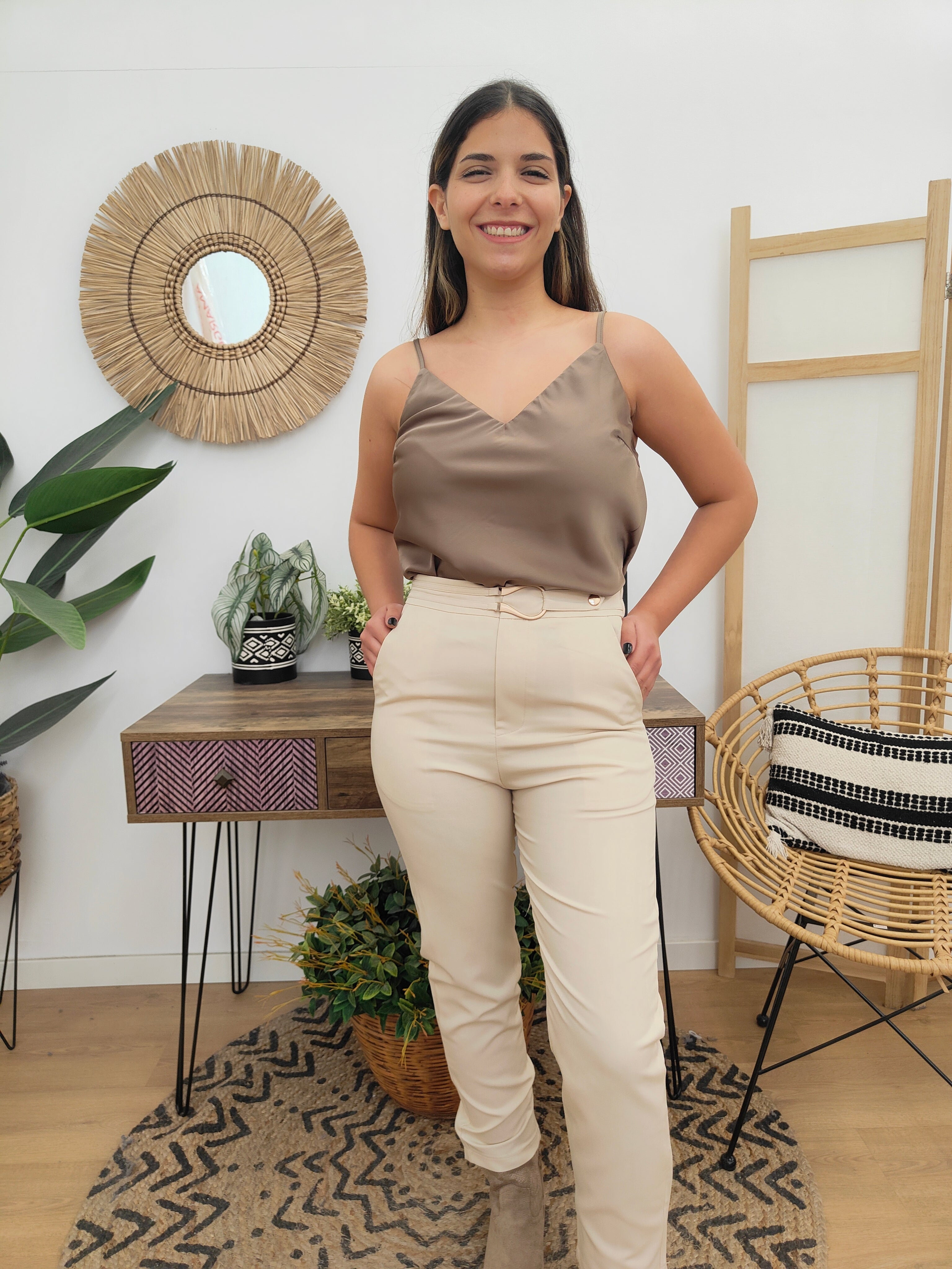 Pantalón Milán Beige