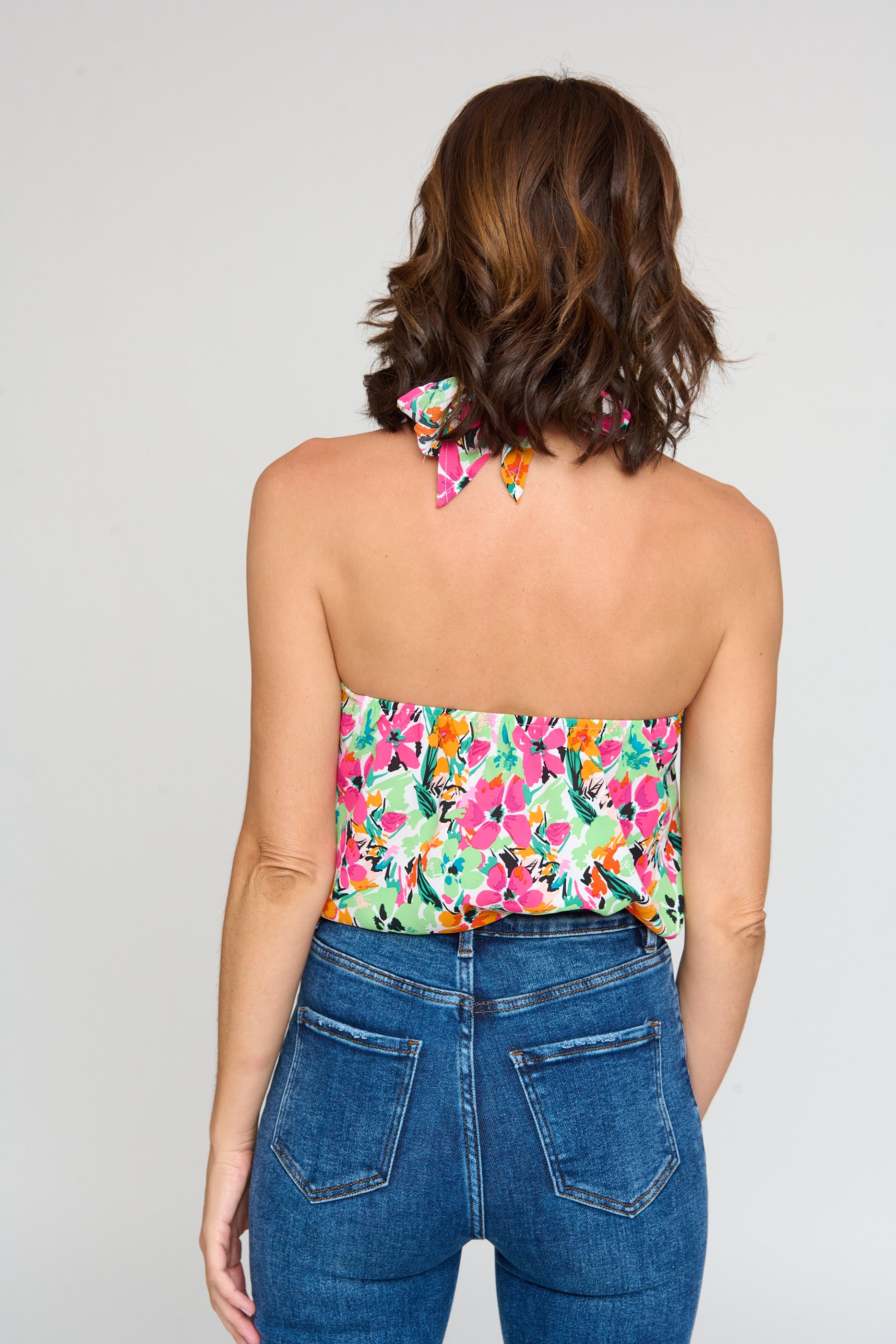 Blusa Halter Floral