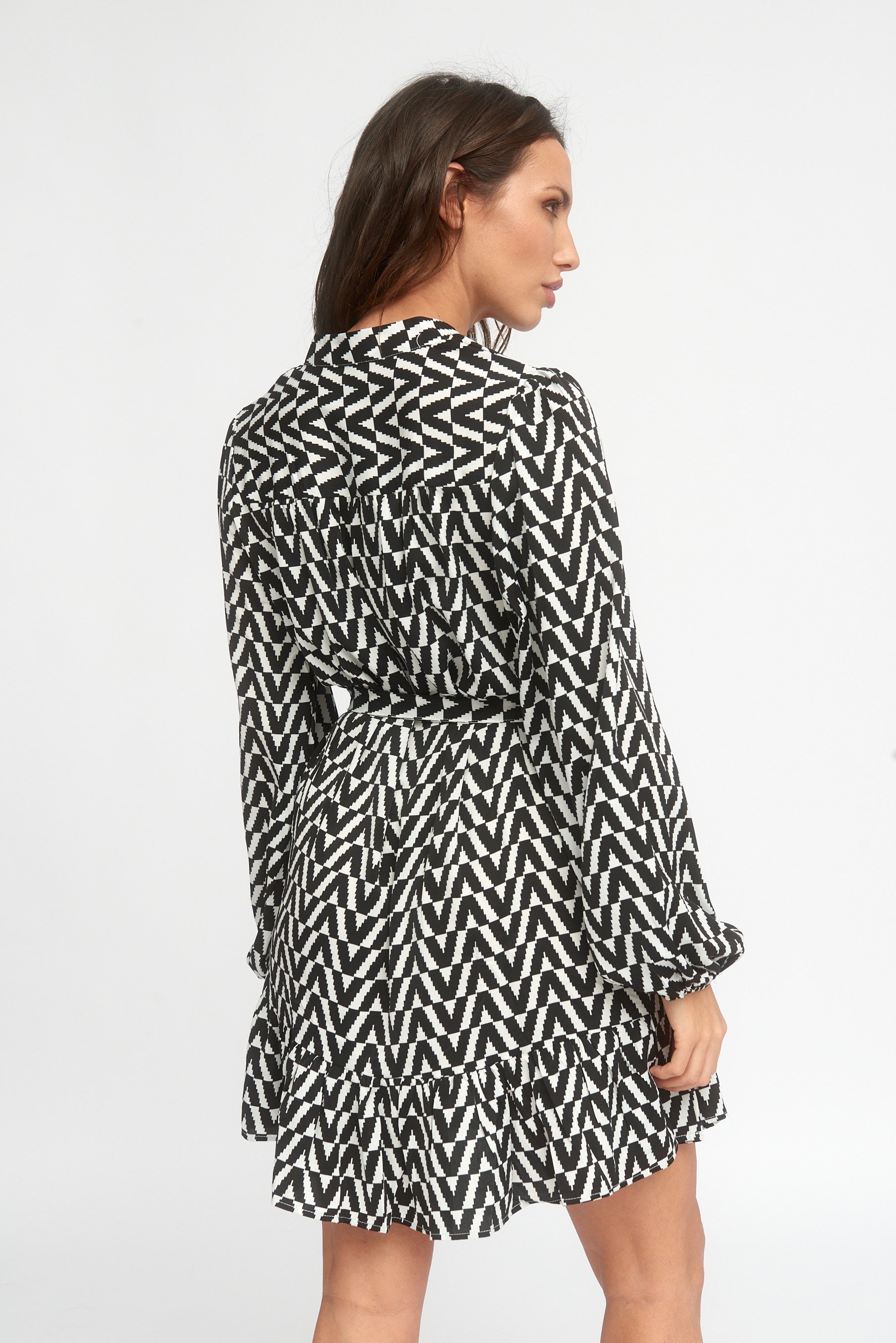 Vestido Bicolor Cinturón