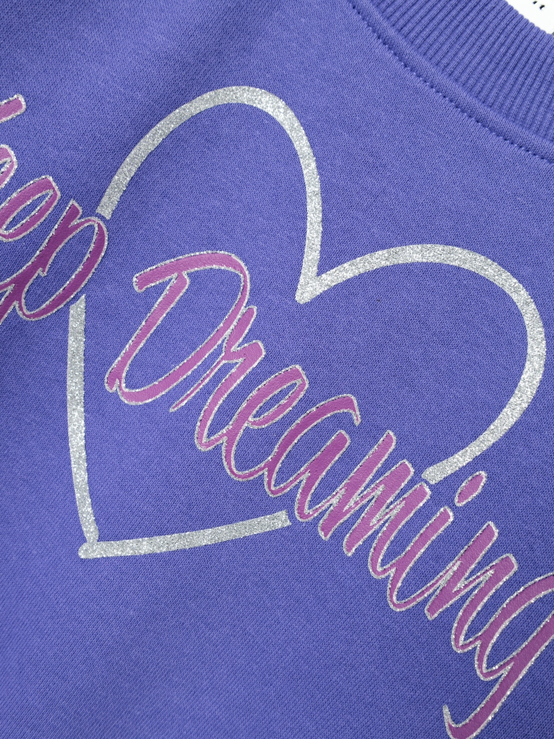 Sudadera Corazón Lila Mini