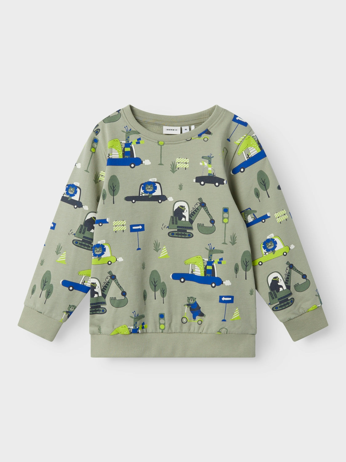 Sudadera Transporte Animales Verde