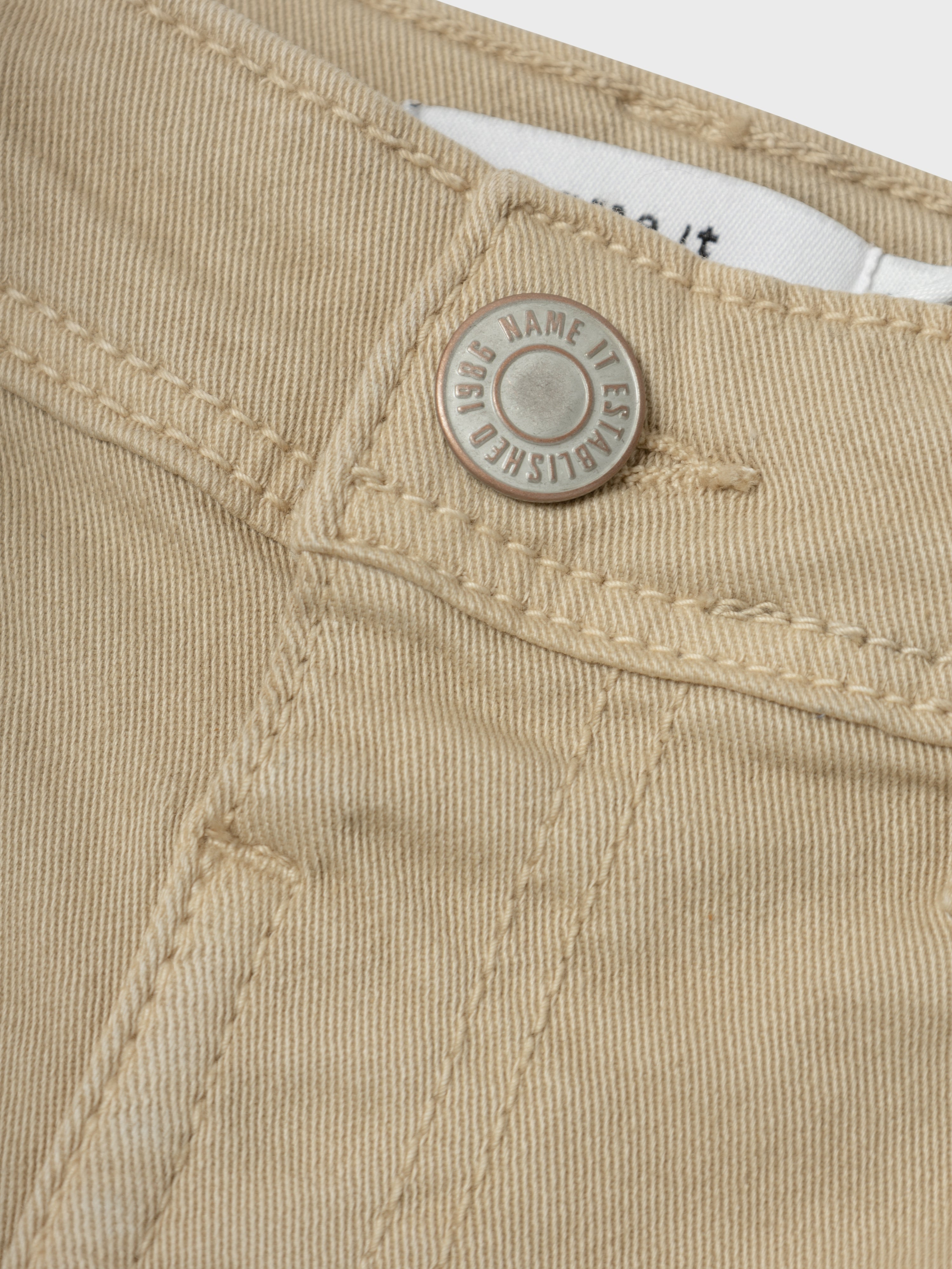 Jeans Wide Leg Beige Mini