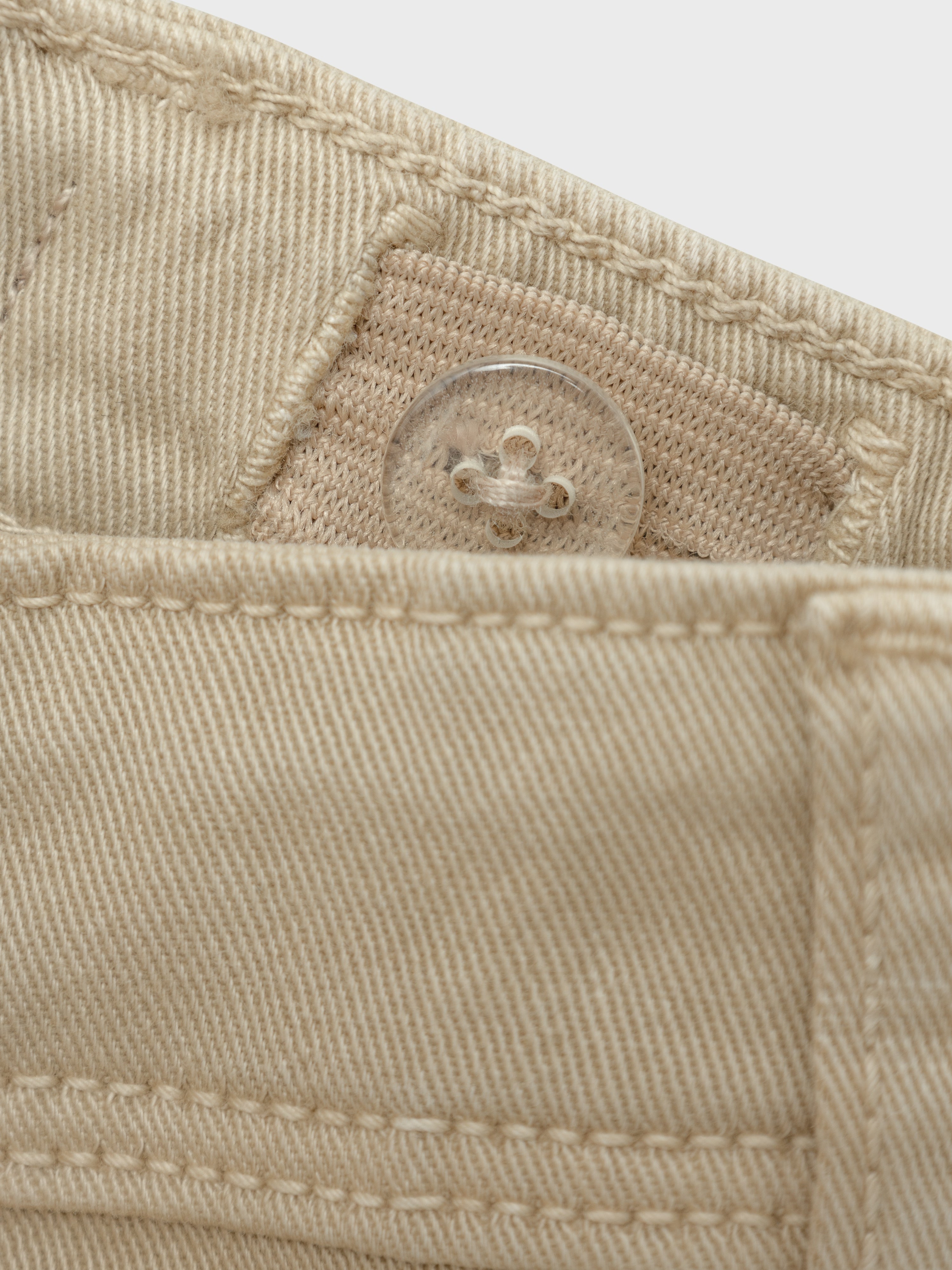 Jeans Wide Leg Beige Mini