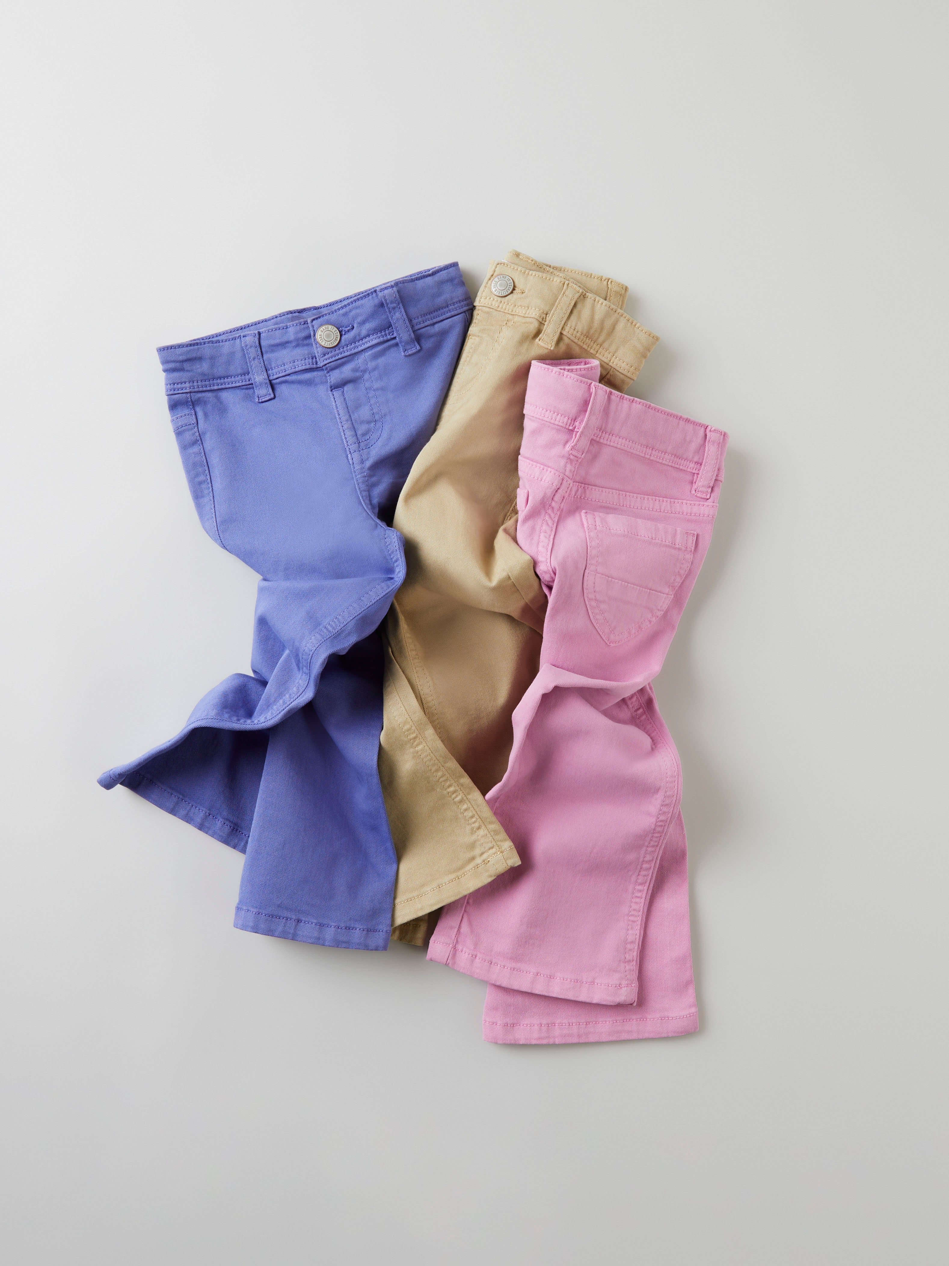 Jeans Wide Leg Beige Mini