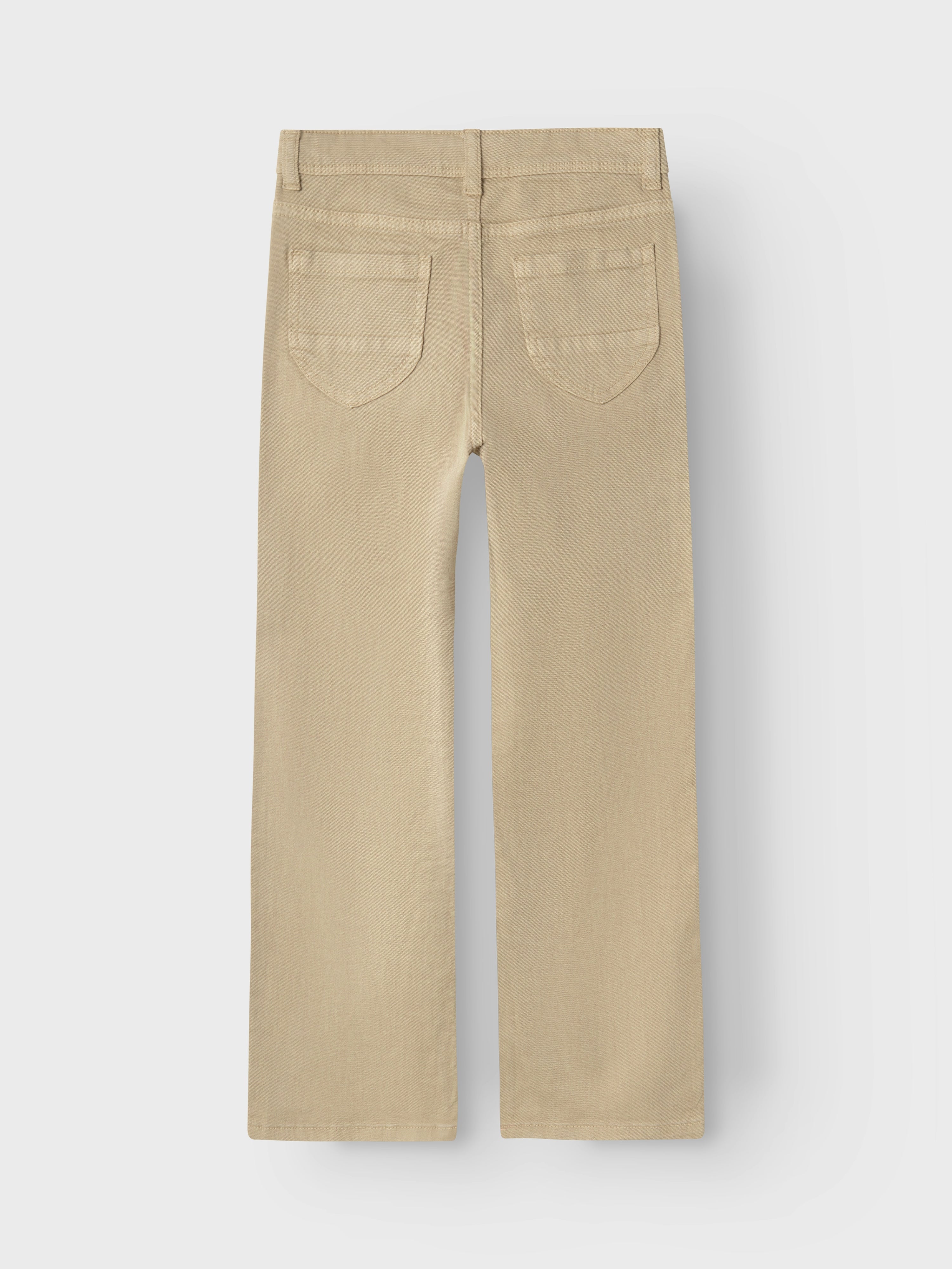 Jeans Wide Leg Beige Kid