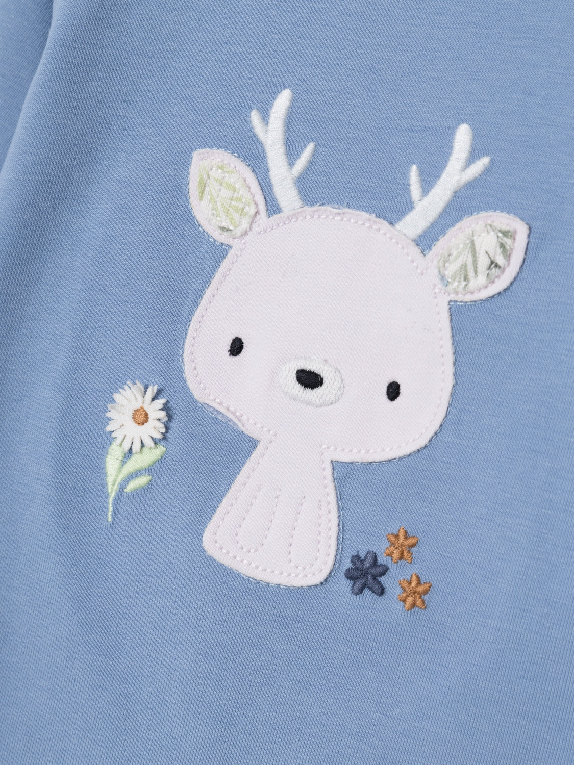 Camiseta Ciervo Bebé Azul