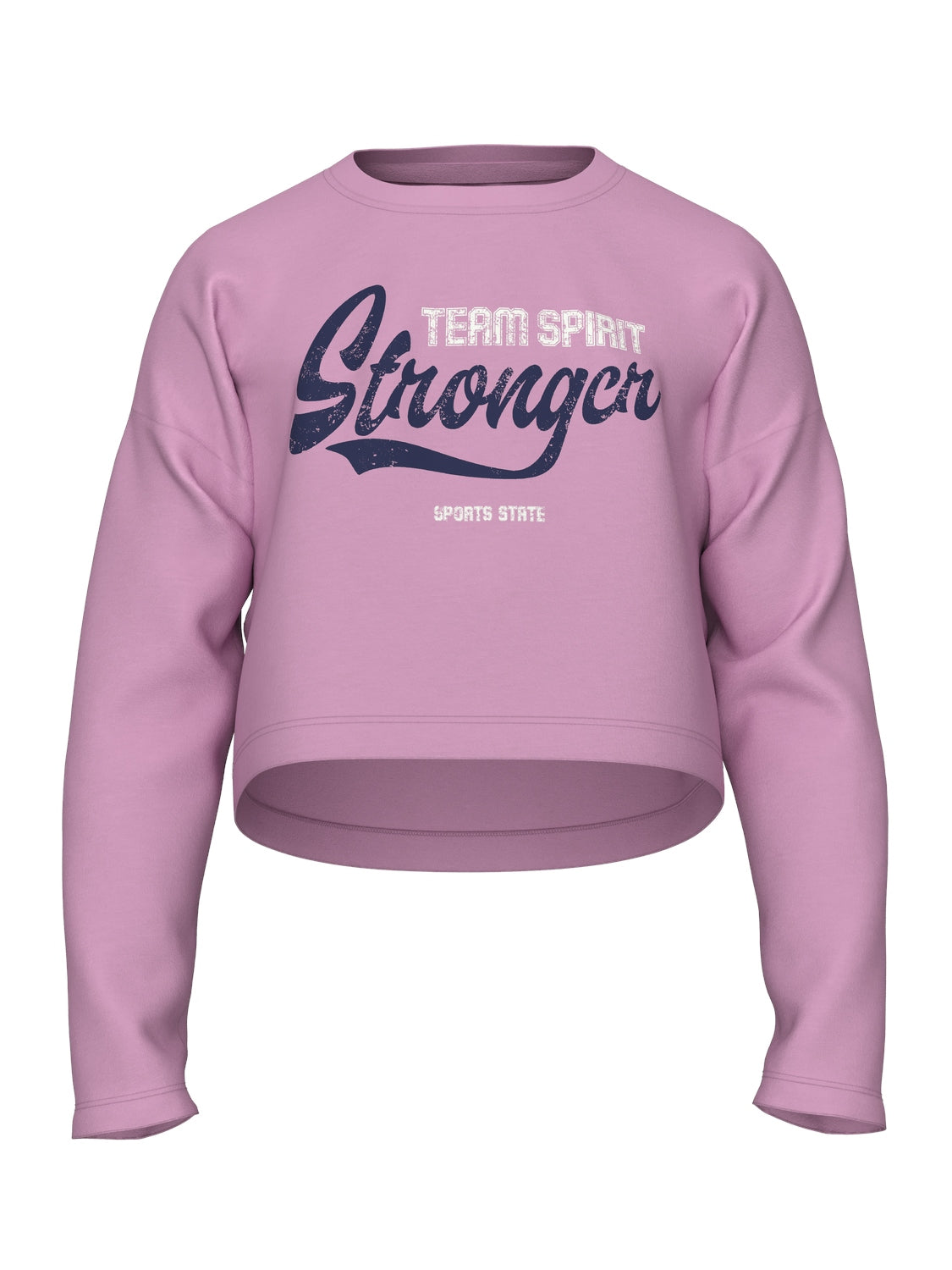 Camiseta Crop Stronger Rosa