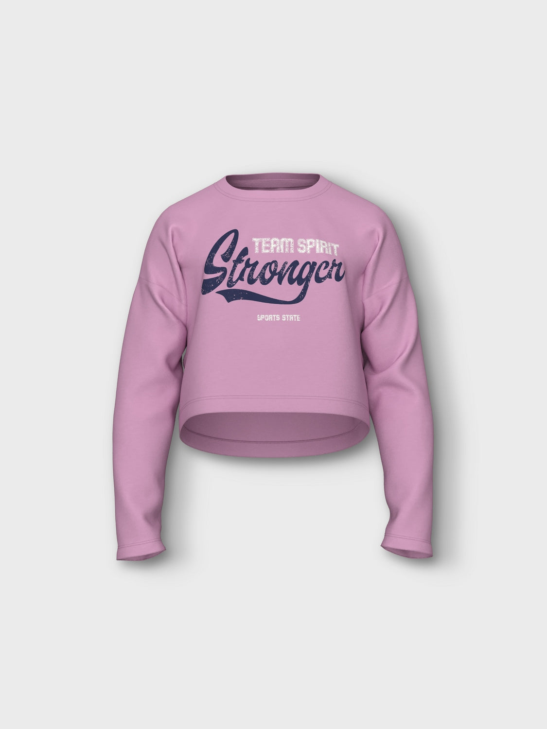 Camiseta Crop Stronger Rosa
