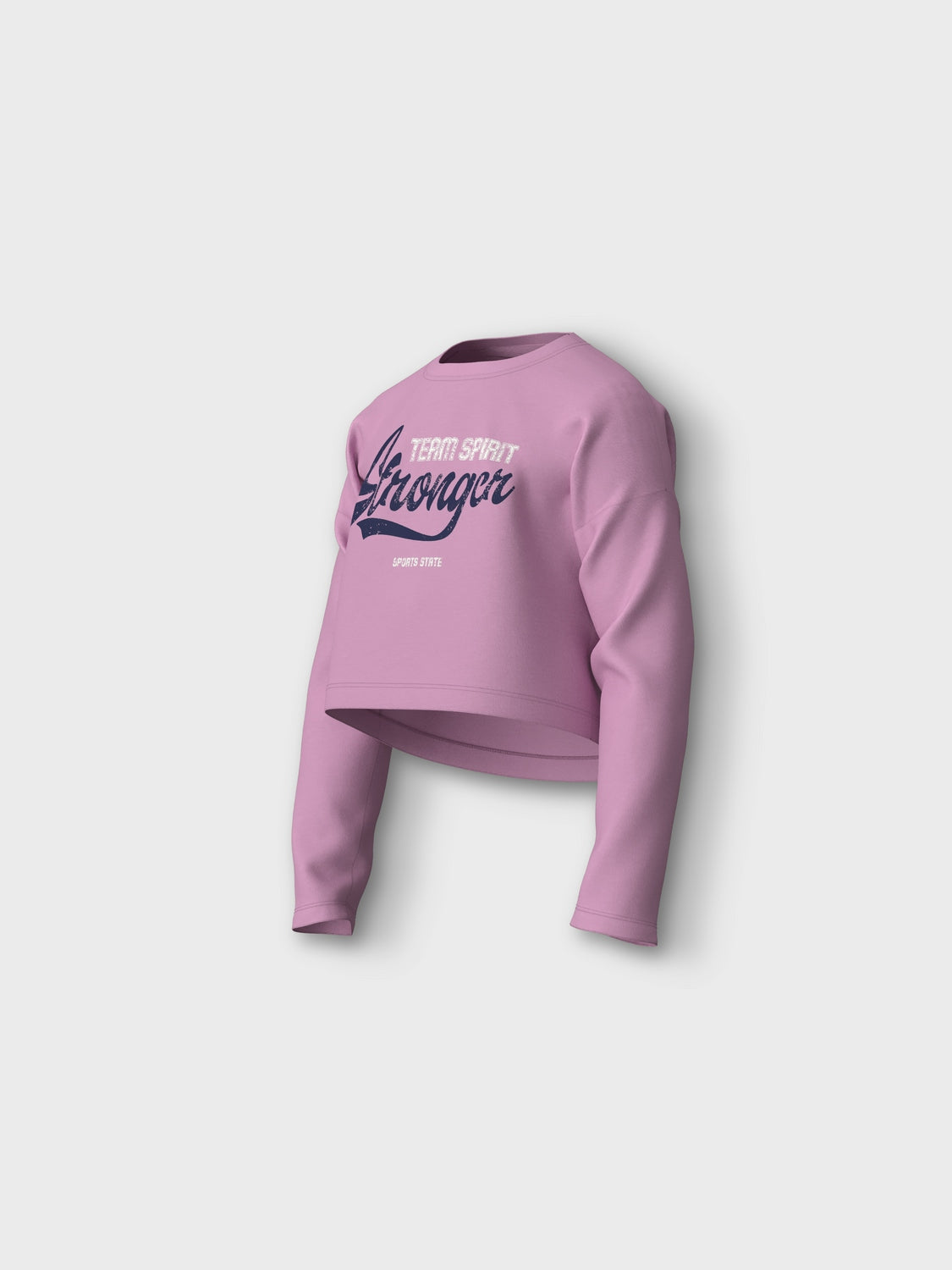 Camiseta Crop Stronger Rosa