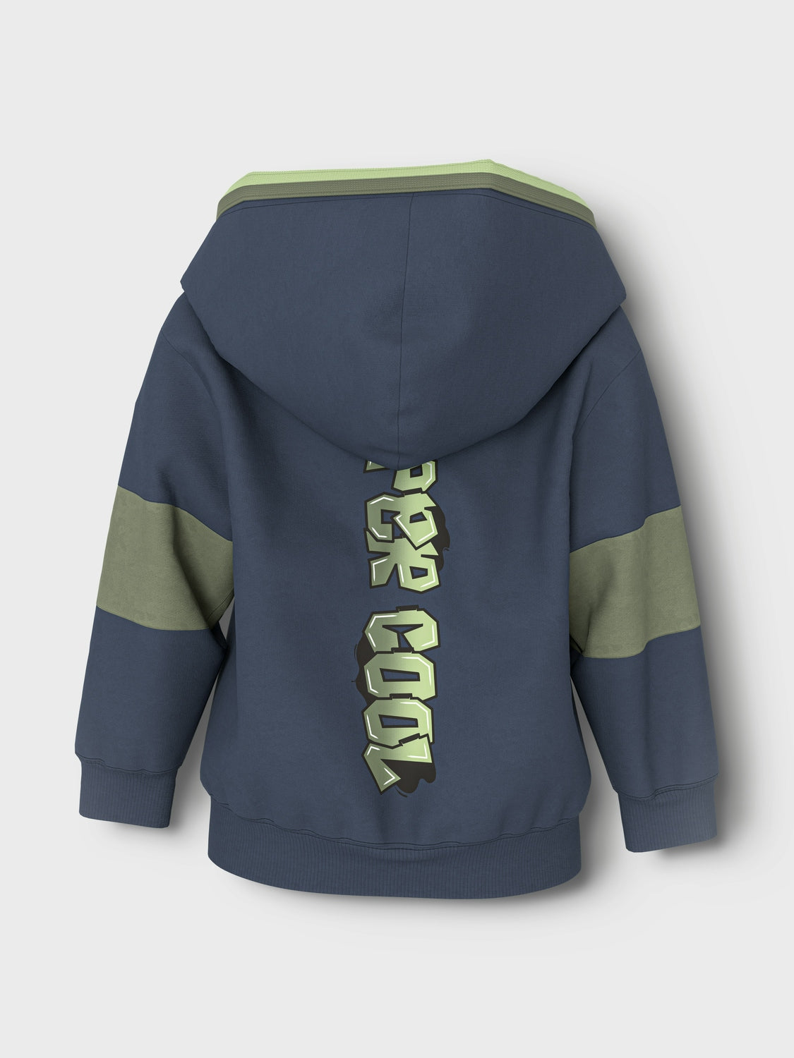 Sudadera Bicolor Marino/Verde