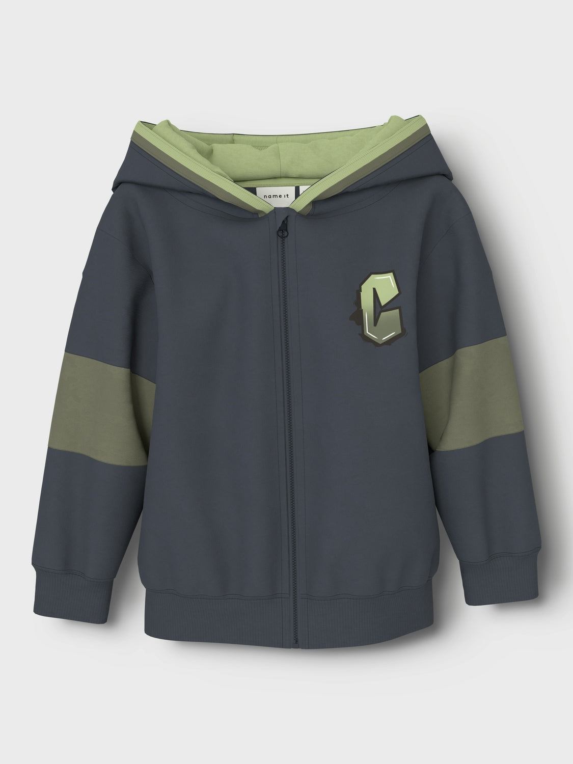 Sudadera Bicolor Marino/Verde