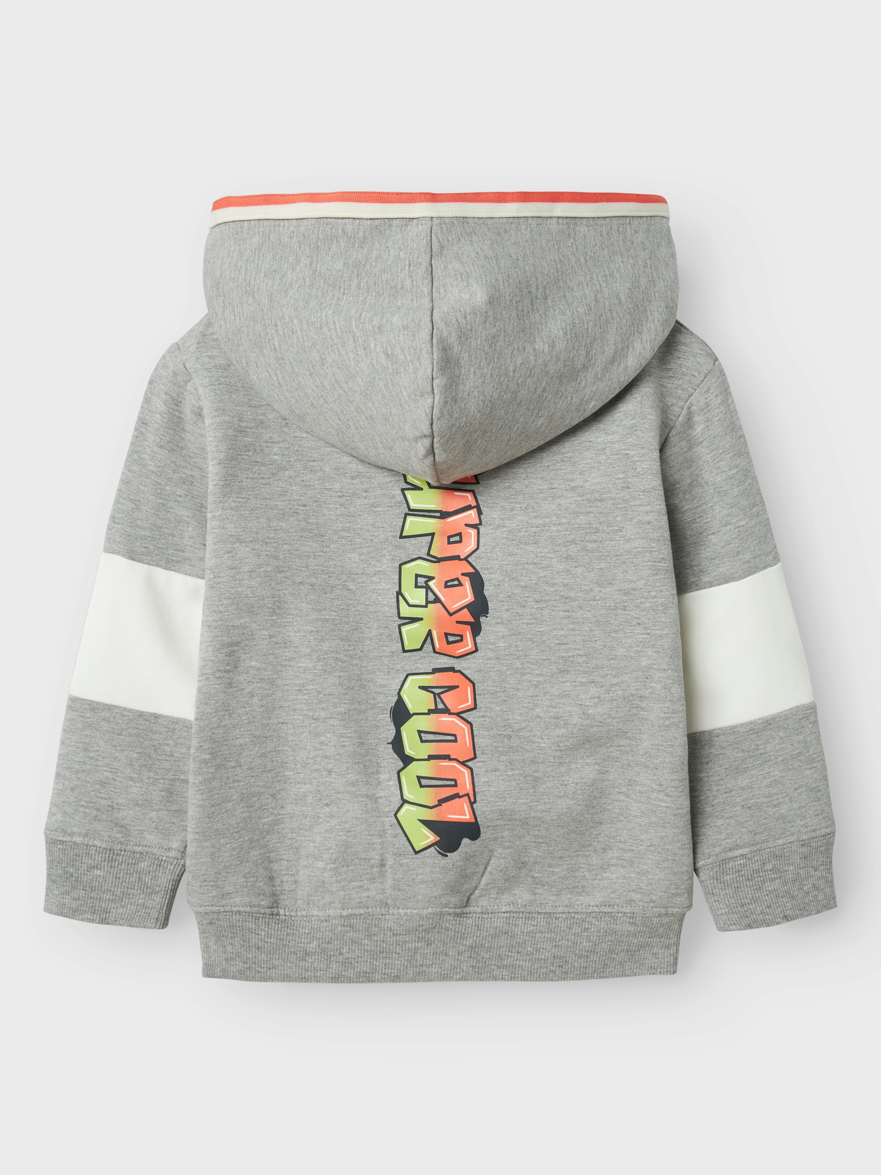 Sudadera Bicolor Gris/Naranja