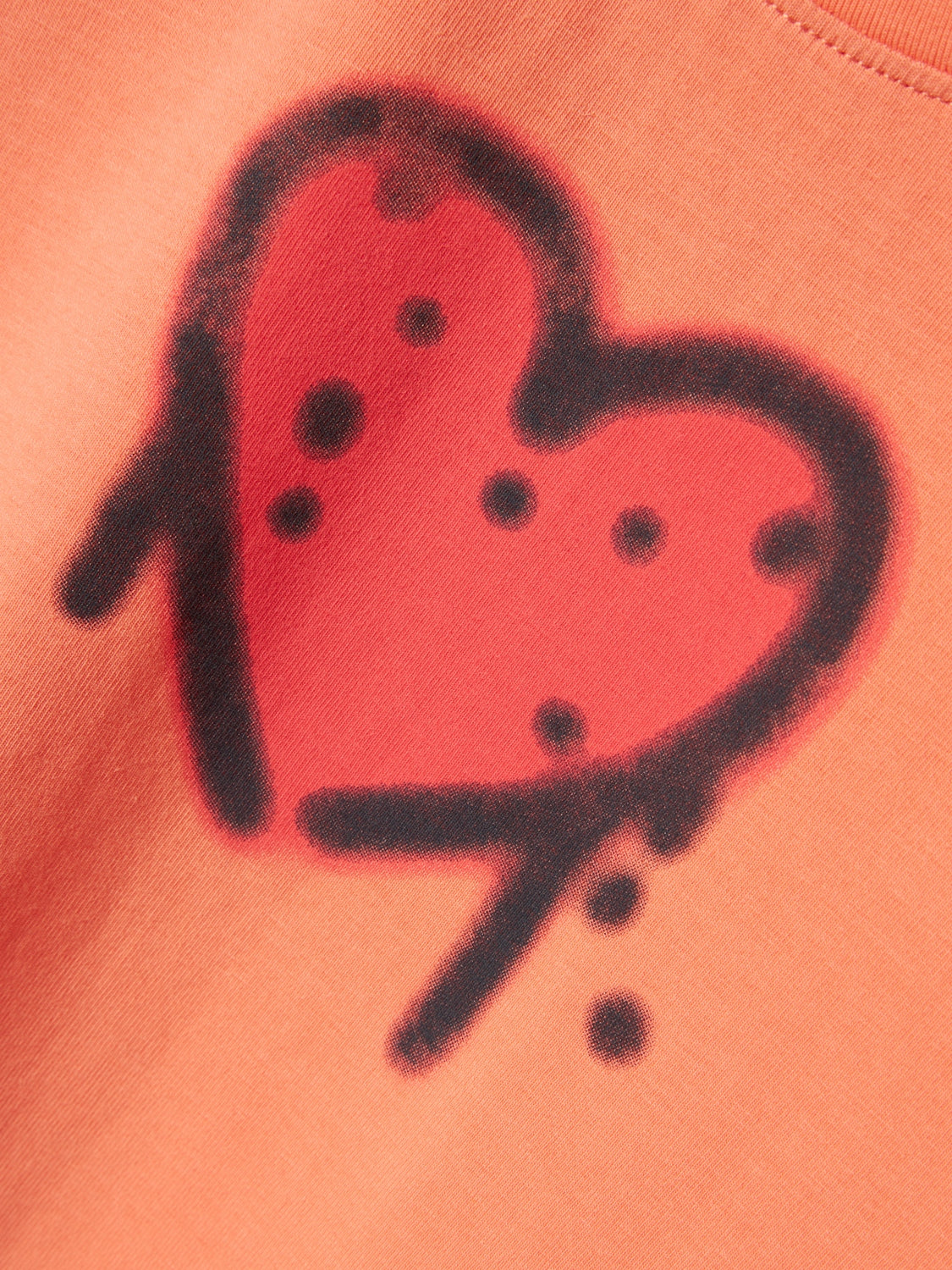 Camiseta Corazon Grafiti Coral Mini