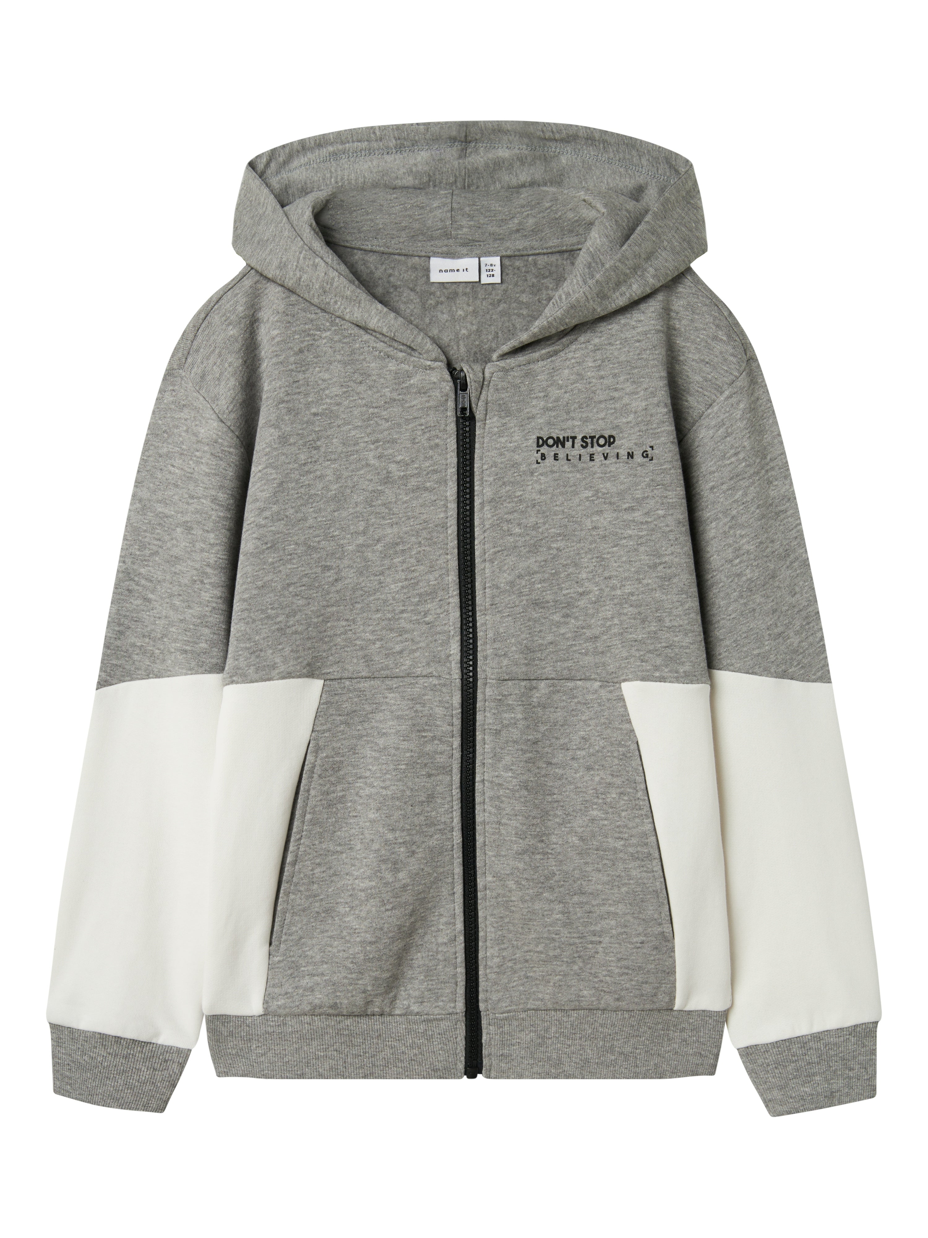 Sudadera Bicolor Gris/Blanco Kid