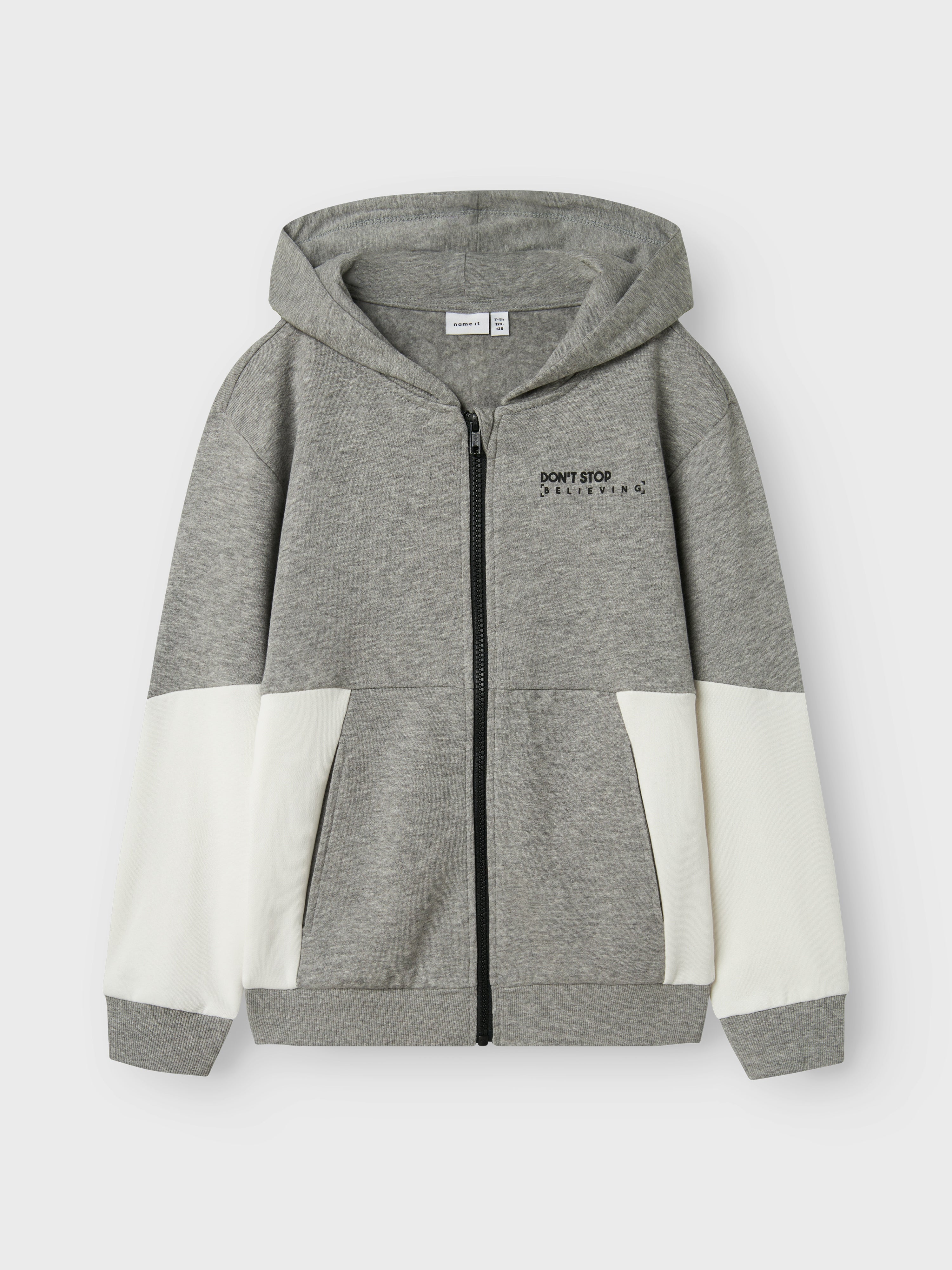 Sudadera Bicolor Gris/Blanco Kid