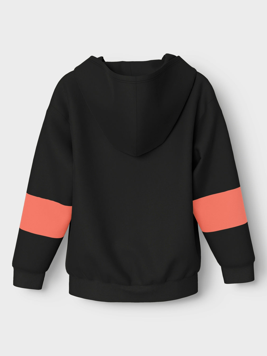 Sudadera Bicolor Negro/Coral Kid
