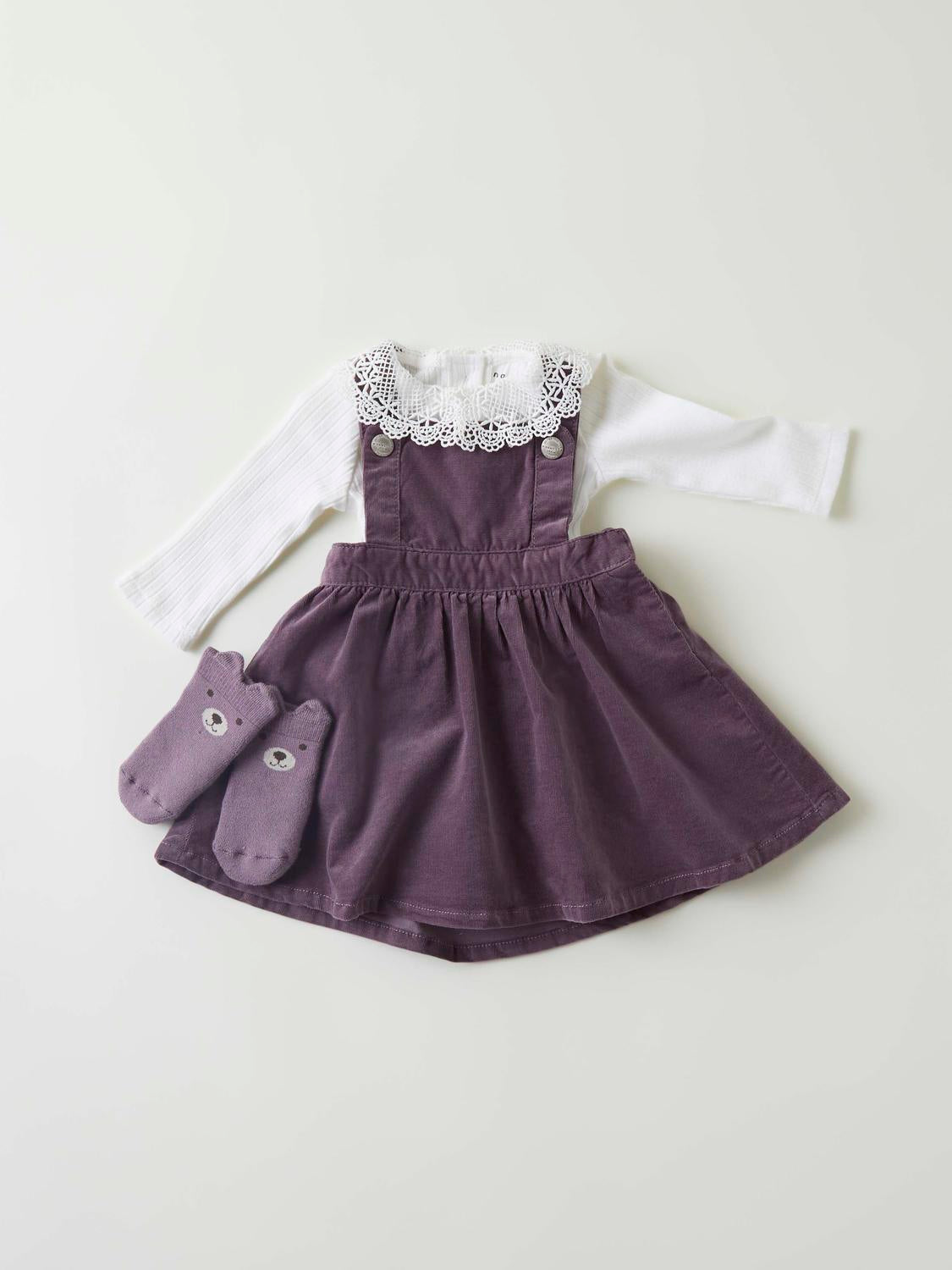 Vestido Pana Morado Bebé