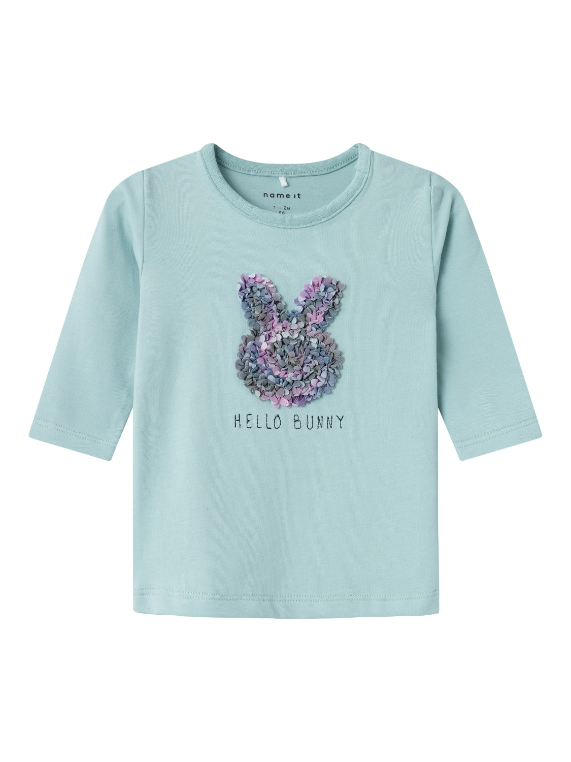 Camiseta Hello Bunny Verde Agua