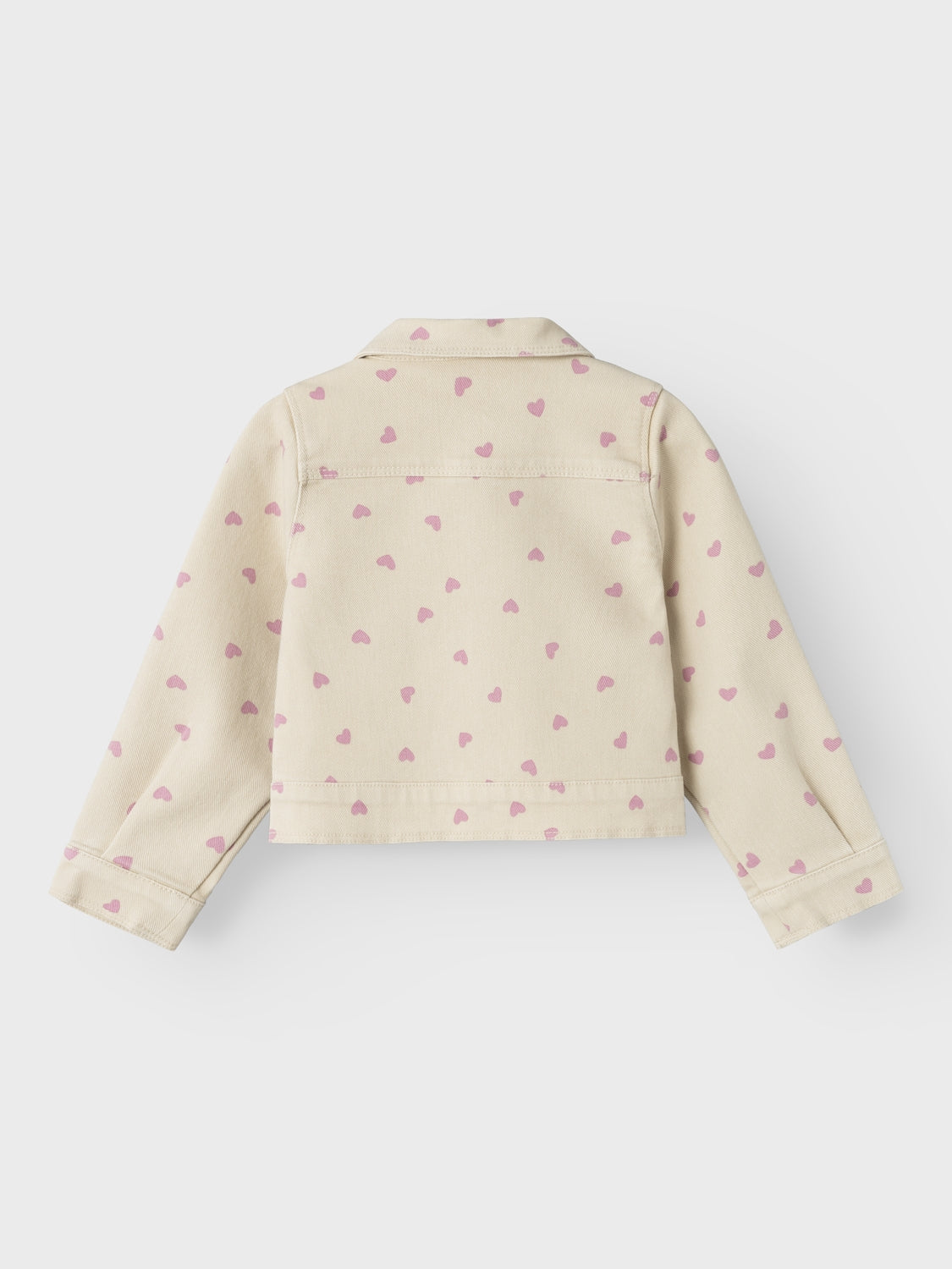 Chaqueta Vaquera Beige Corazones Mini