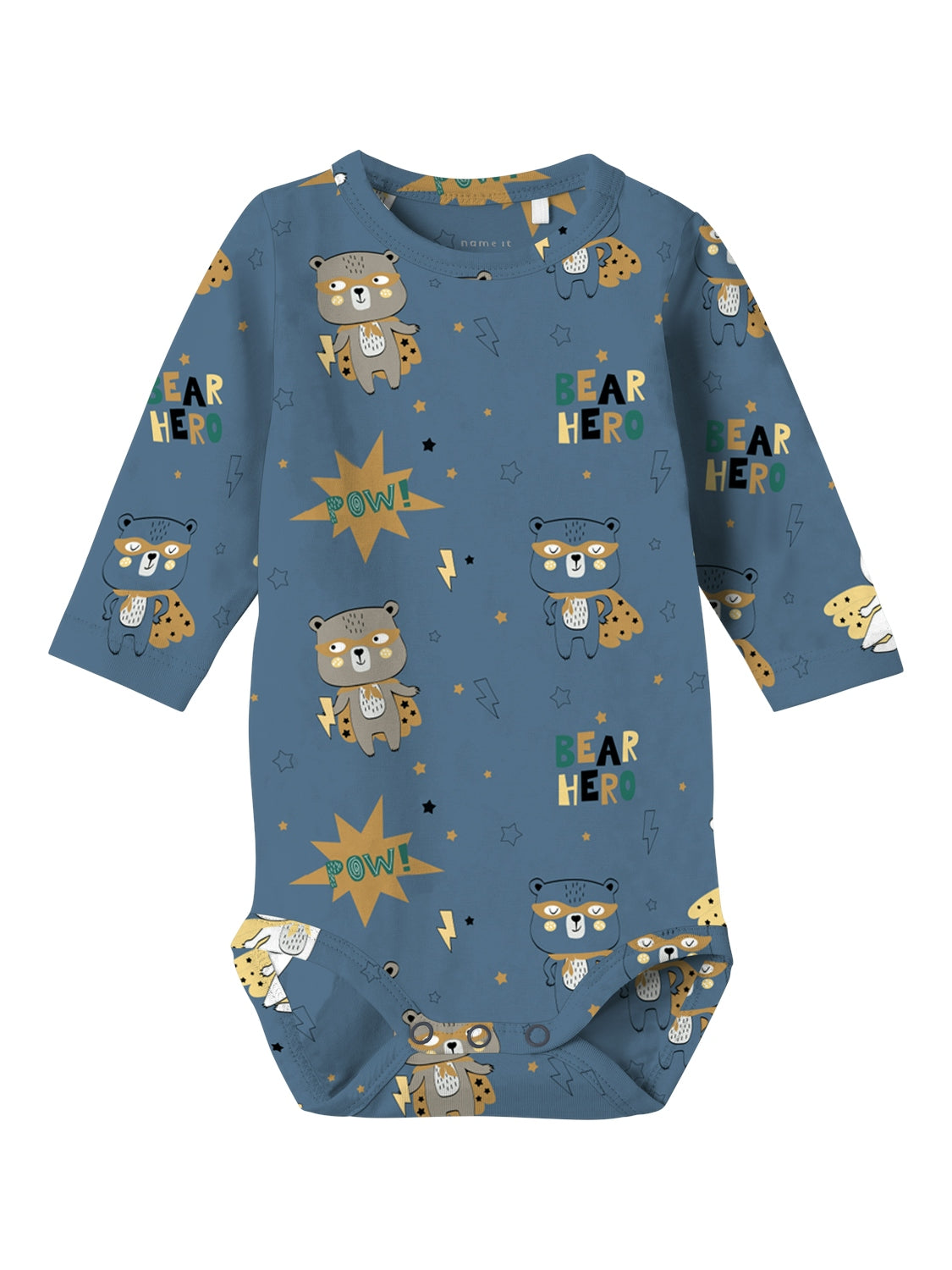 Body Bebé Superhero Azul