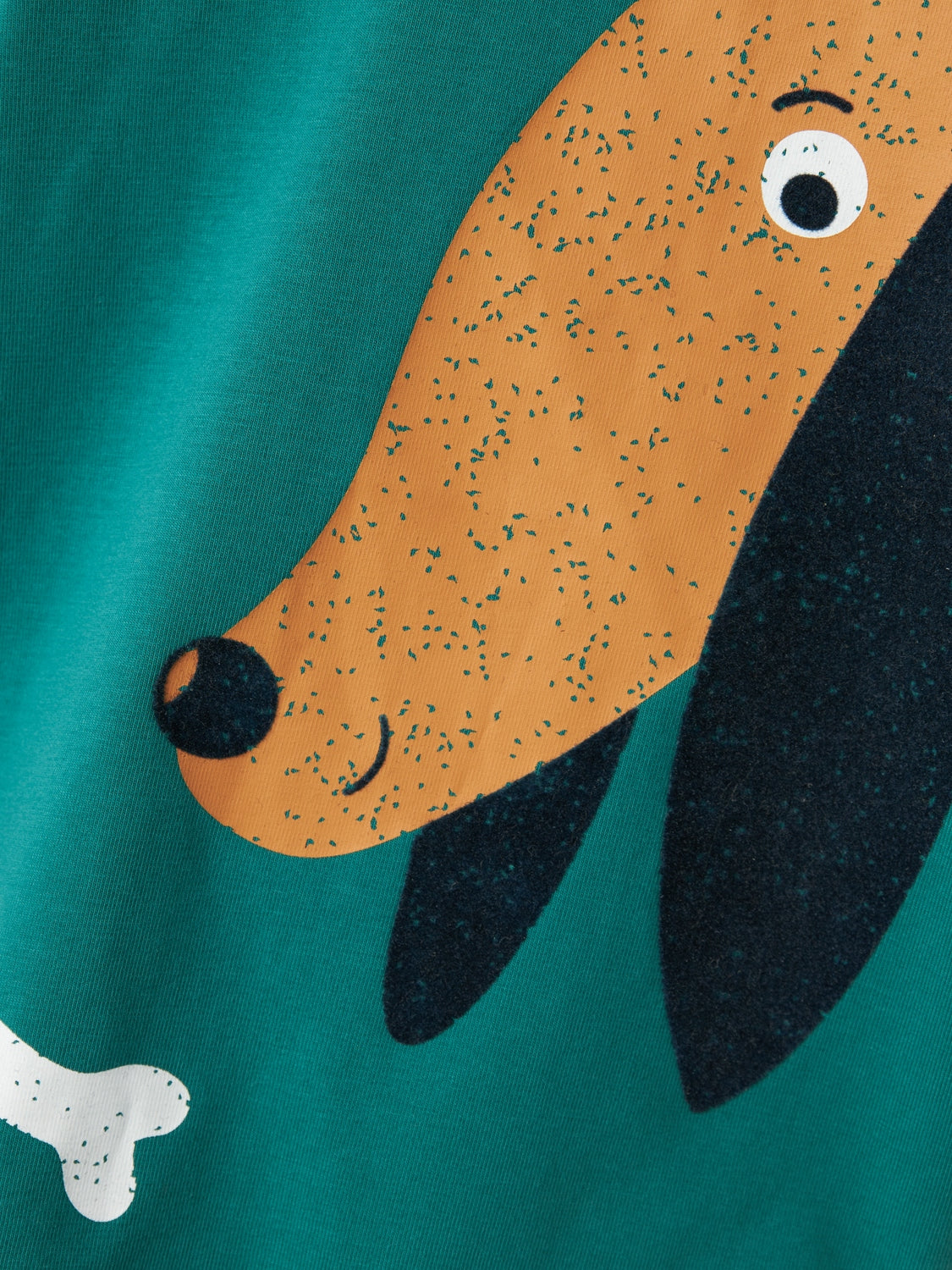 Camiseta Bebé Perro Salchicha Verde