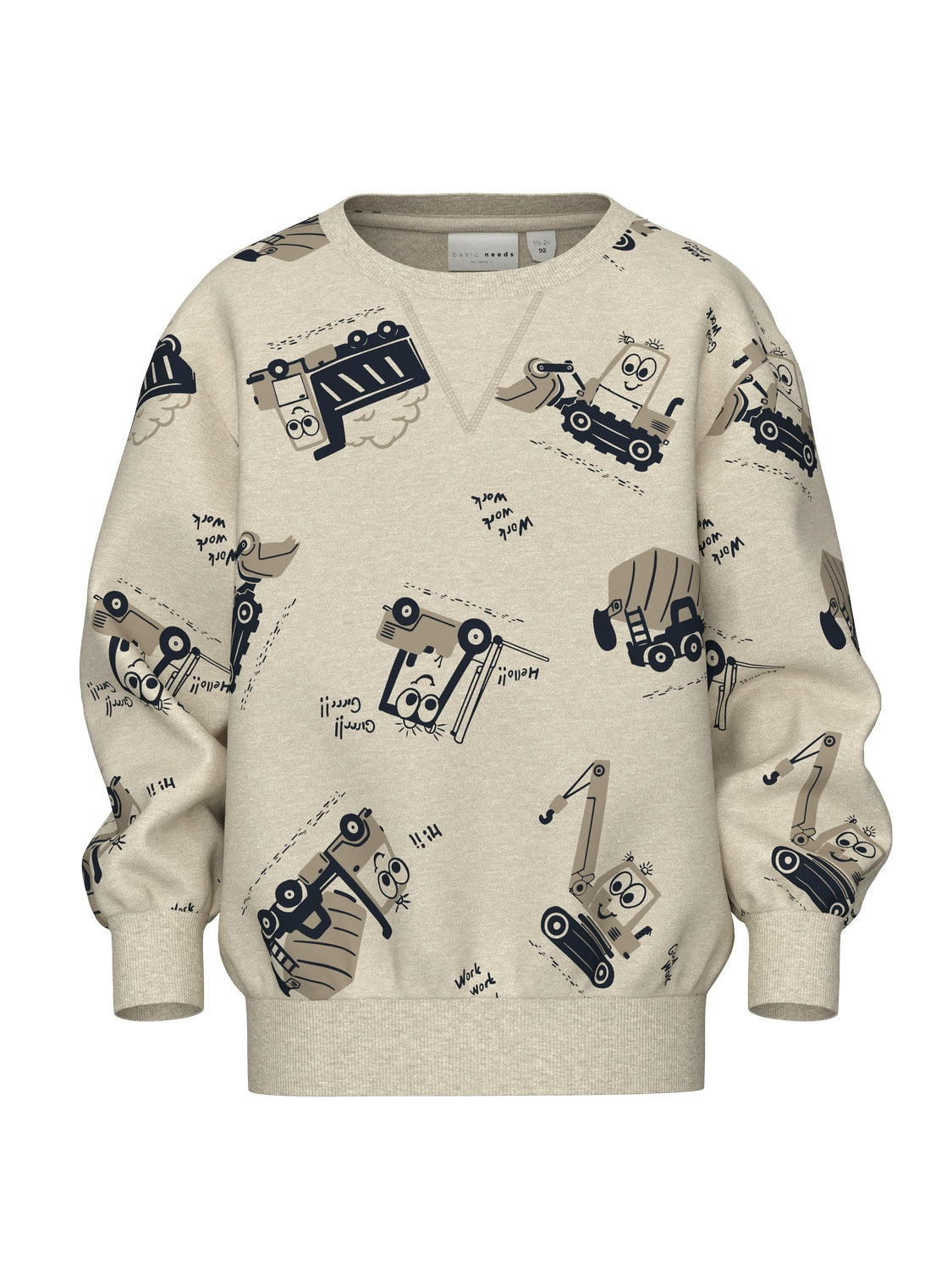 Sudadera Transporte Beige Junior