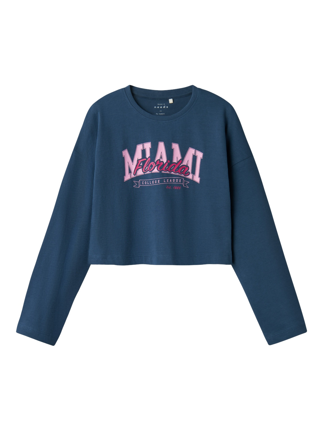 Camiseta Crop Florida Marino