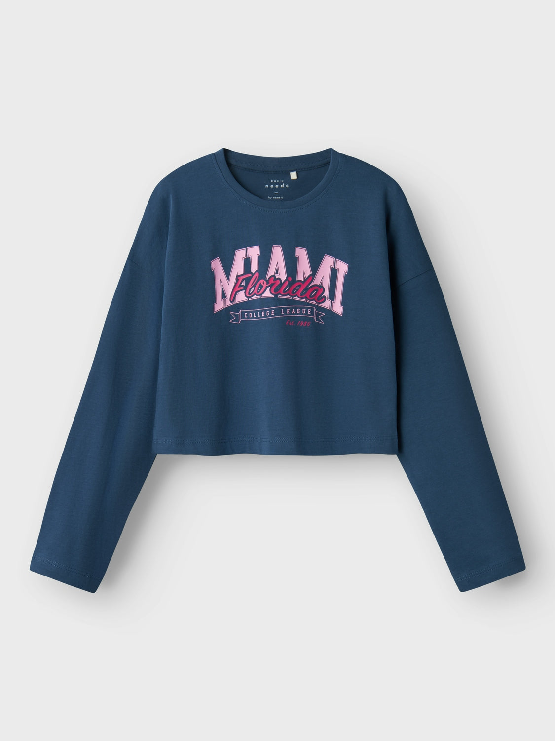 Camiseta Crop Florida Marino