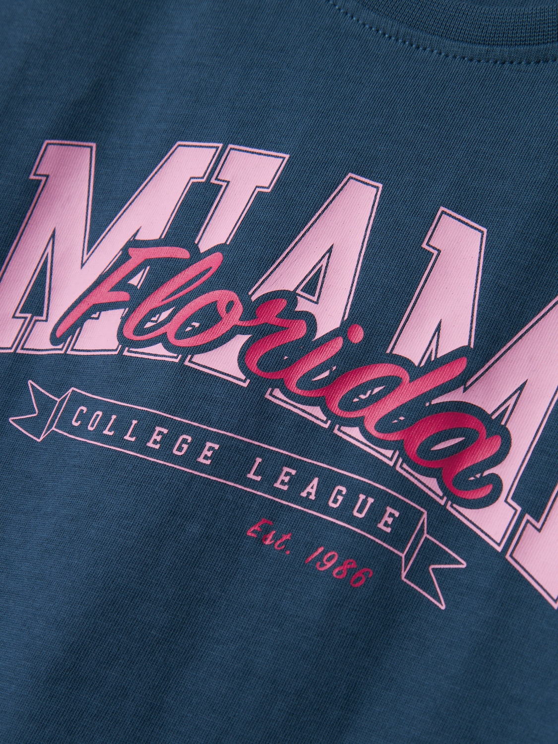 Camiseta Crop Florida Marino