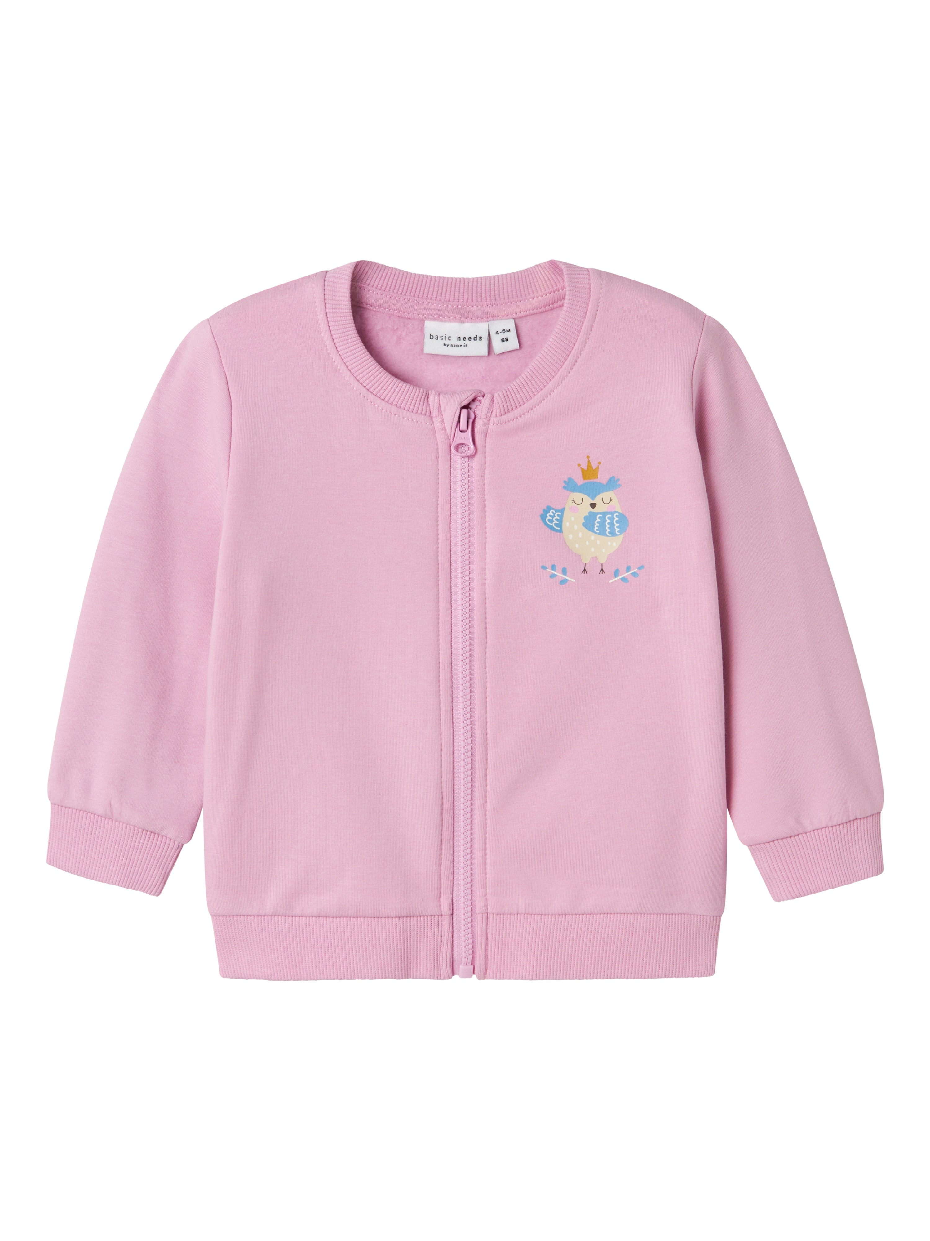 Sudadera Búho Rosa Bebé