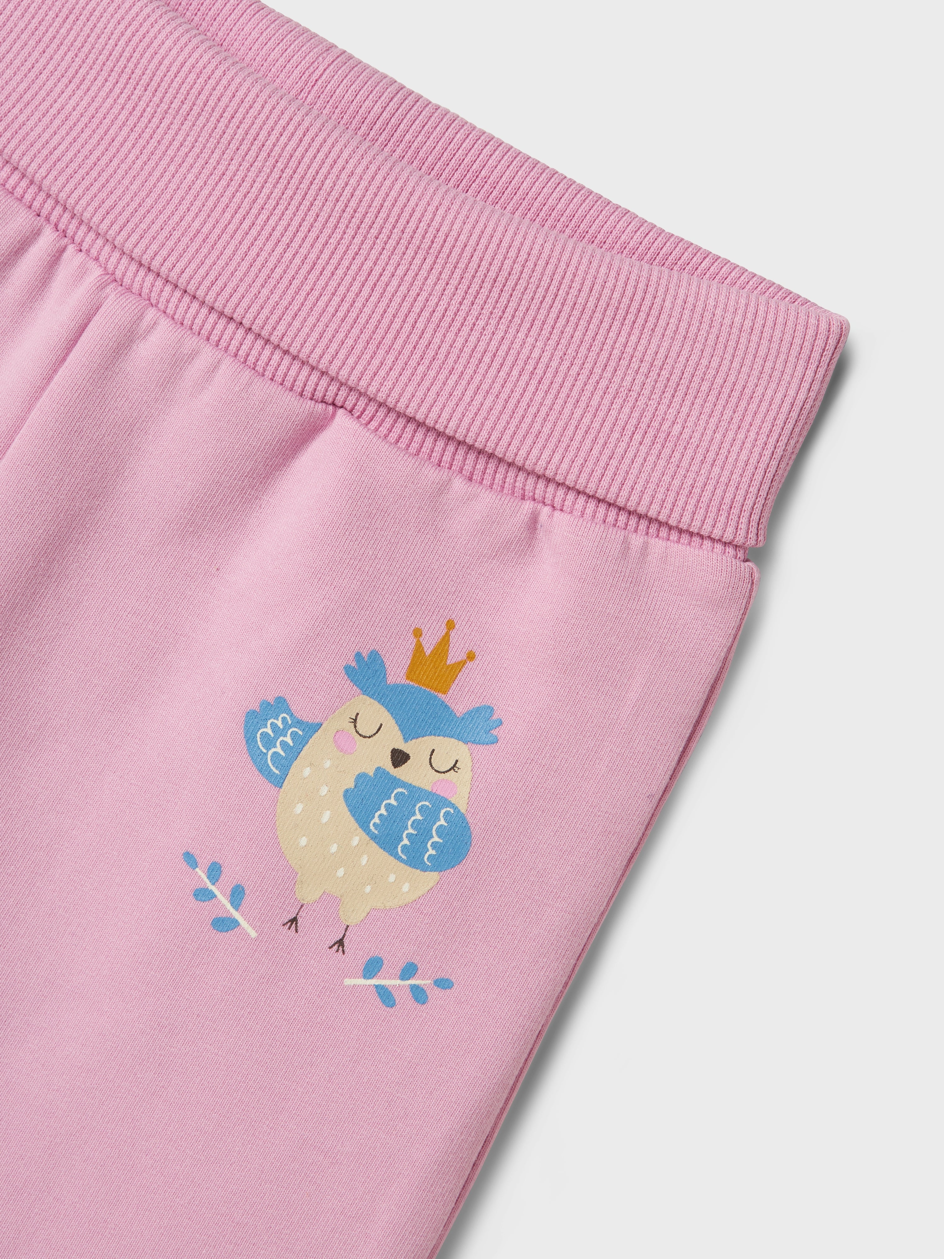 Pantalón Chándal Rosa Búho Bebé
