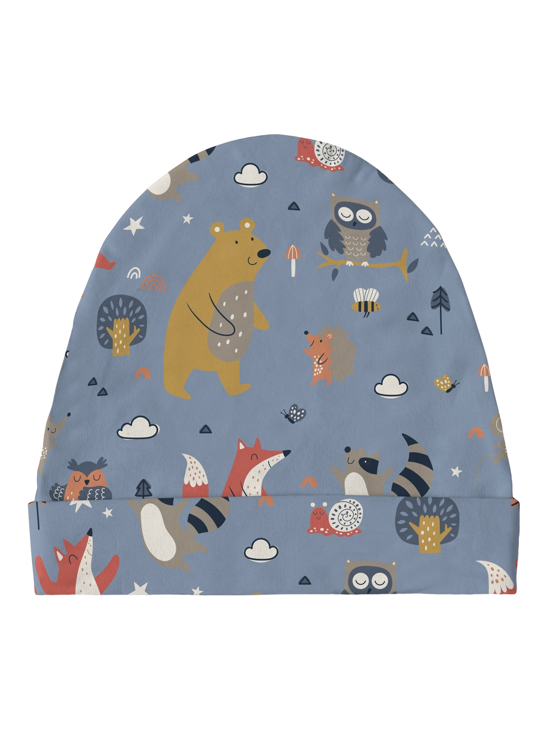 Gorro Bebé Azul Animalitos