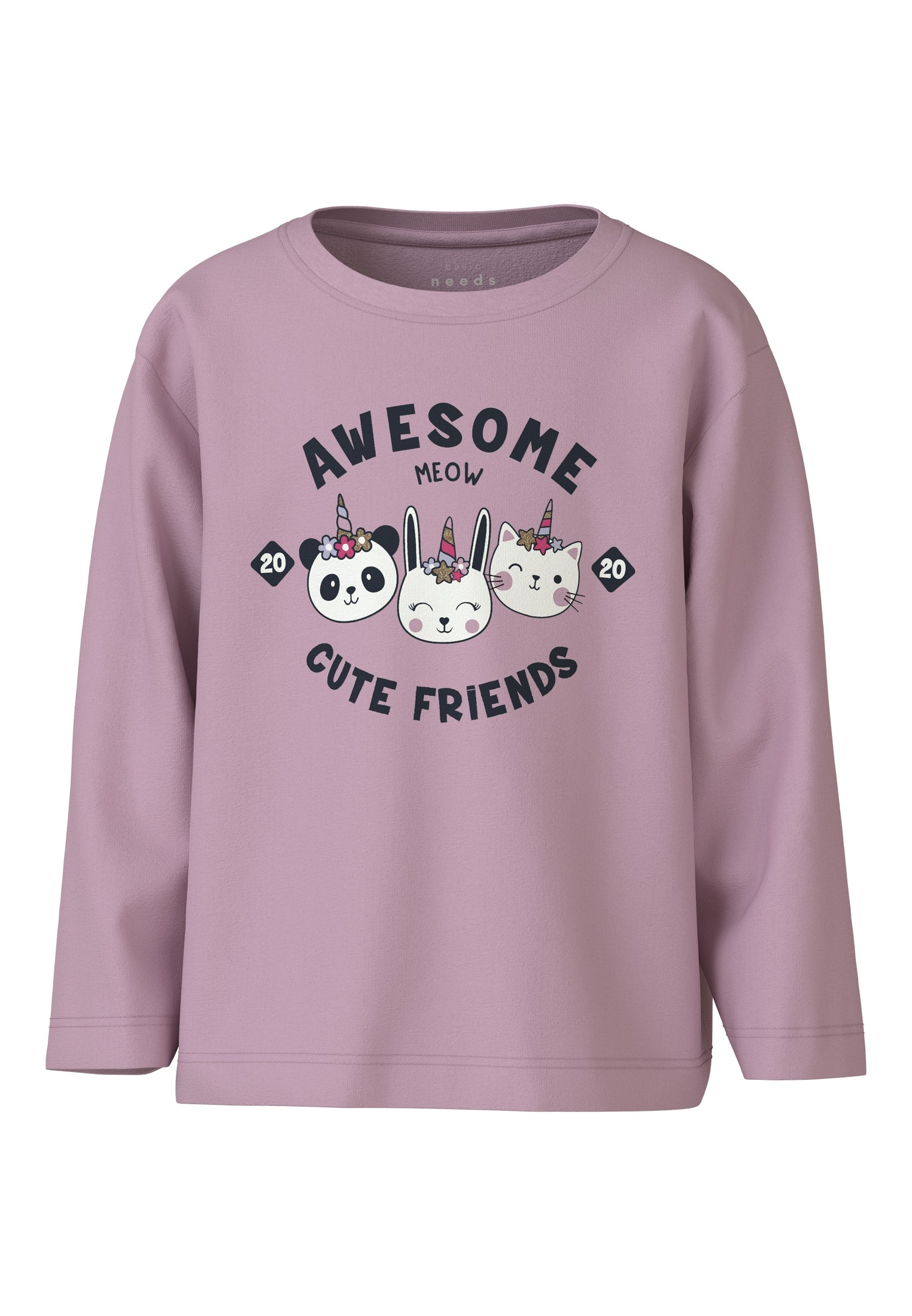 Camiseta Cute Friends Rosa Mini