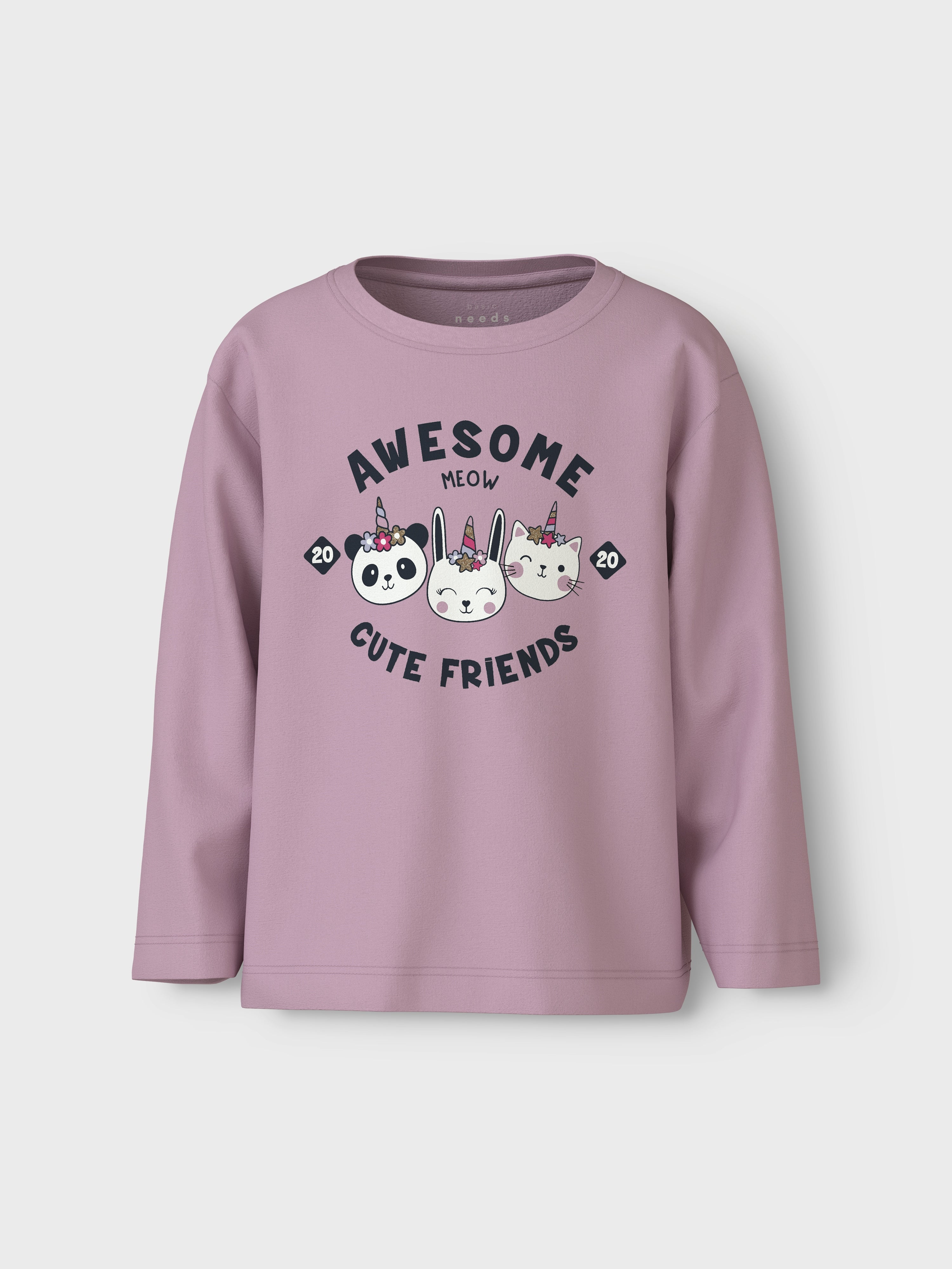 Camiseta Cute Friends Rosa Mini