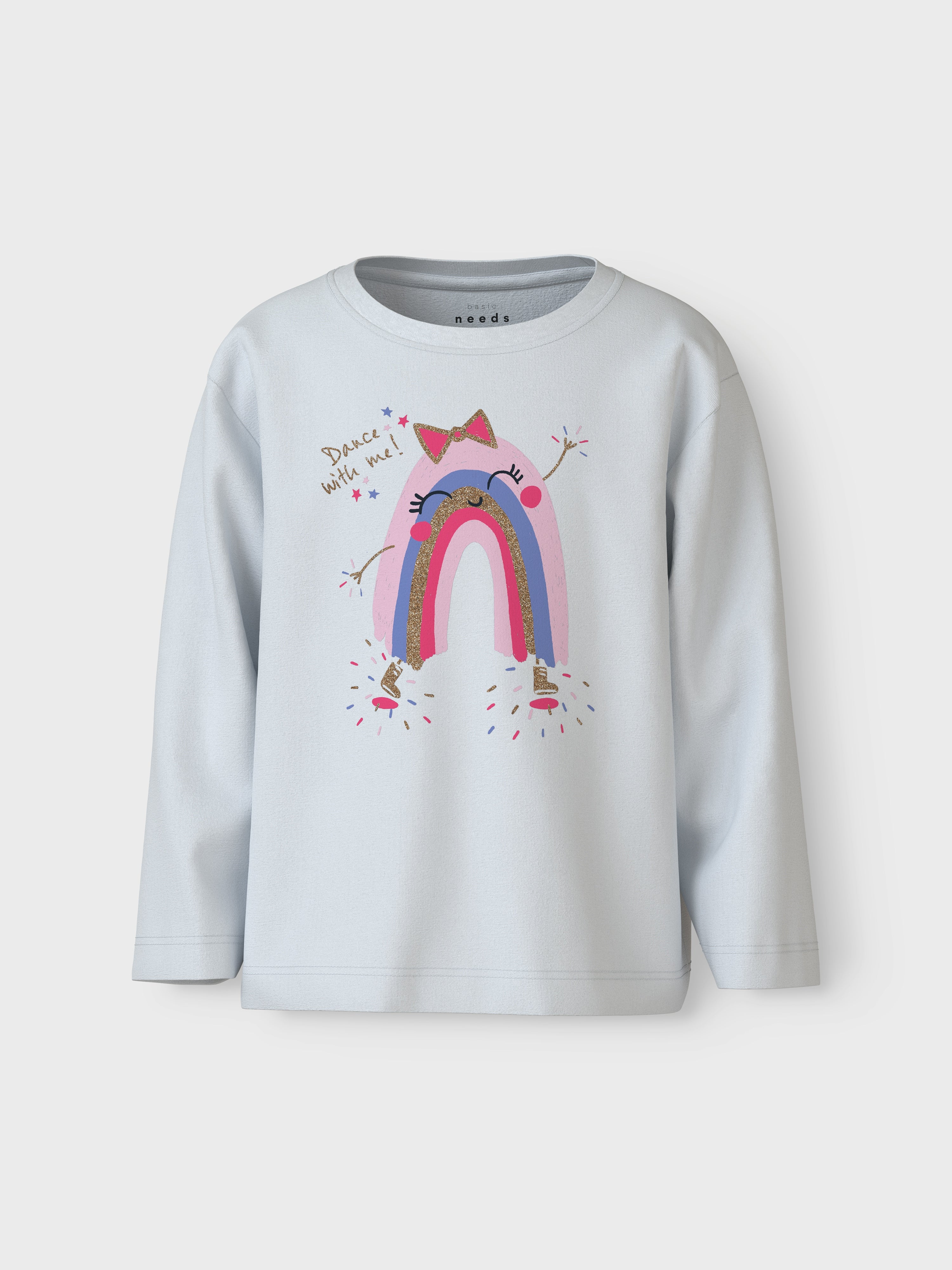 Camiseta Dance Rainbow Blanca Mini