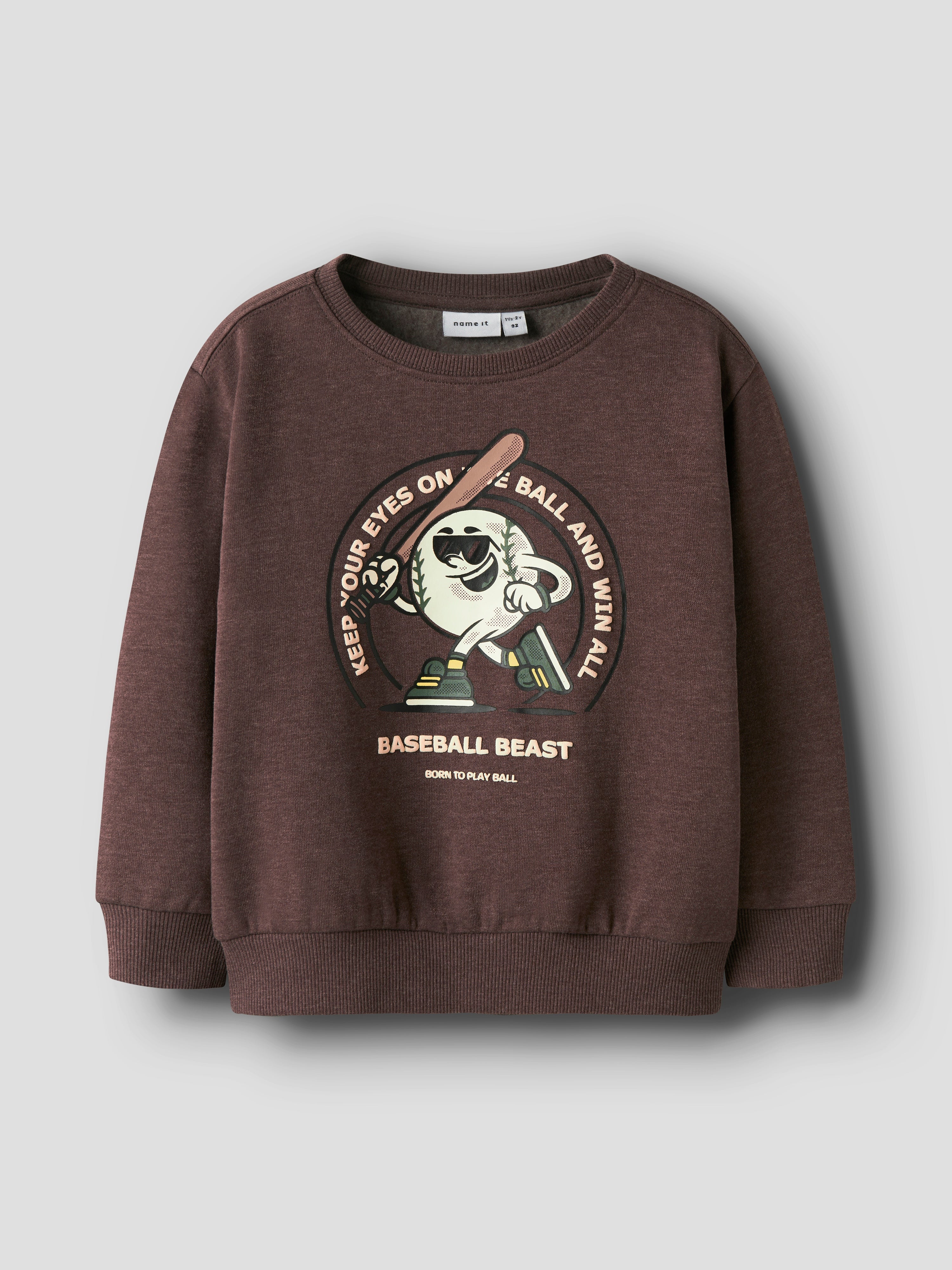 Sudadera Baseball Chocolate Mini