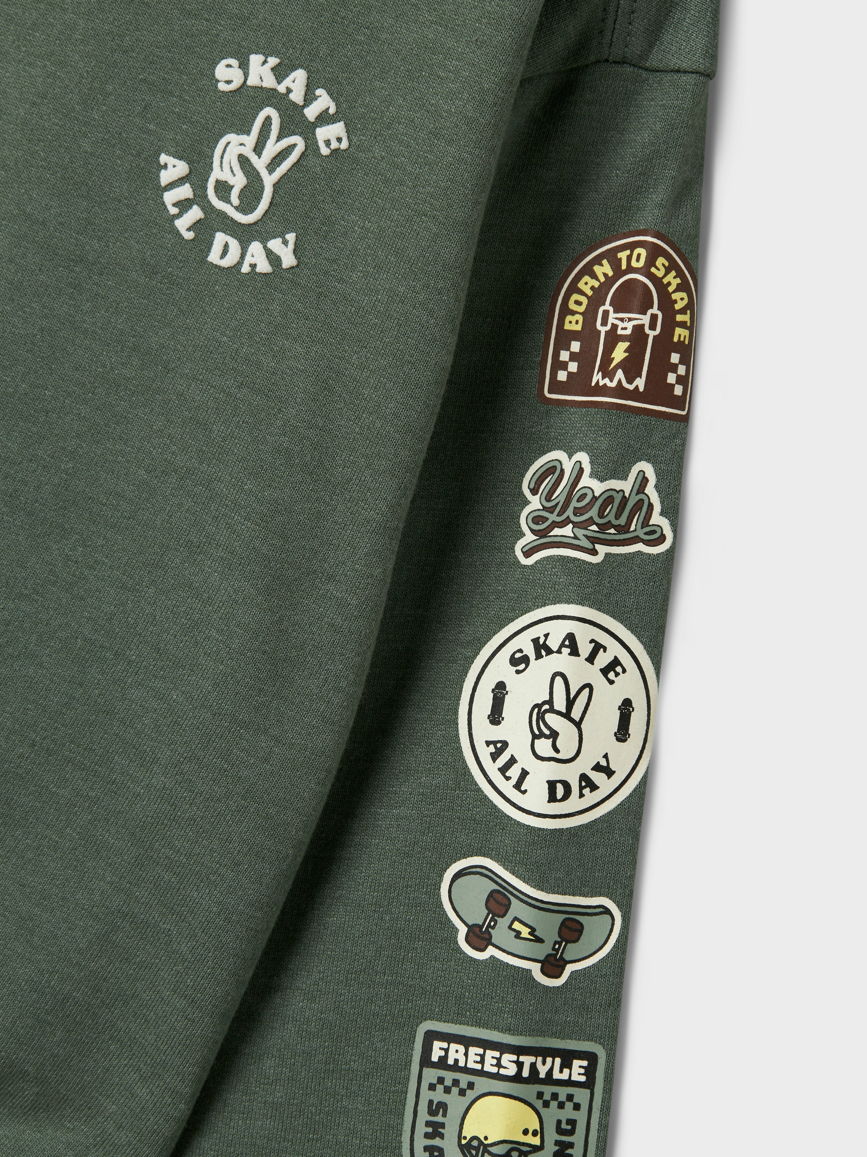 Sudadera Skate Verde Mini