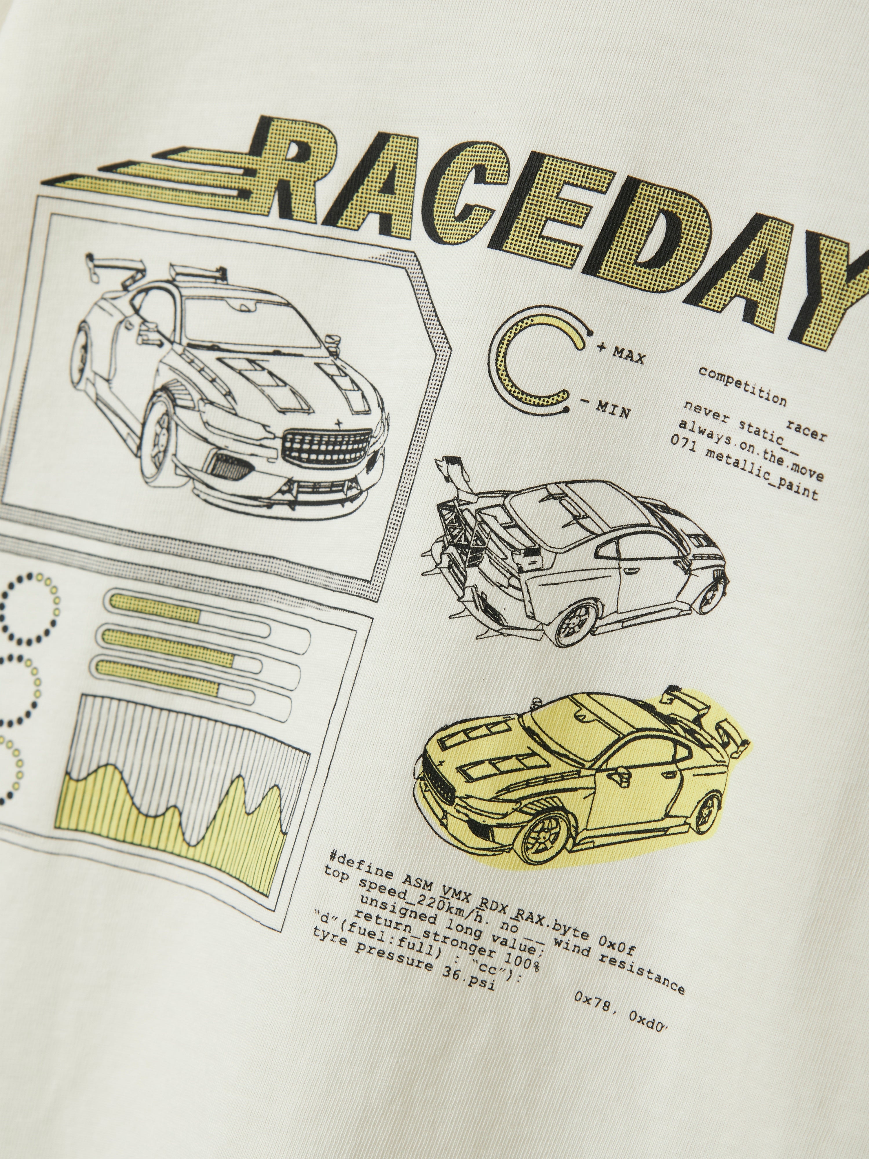 Camiseta Blanca Raceday Mini