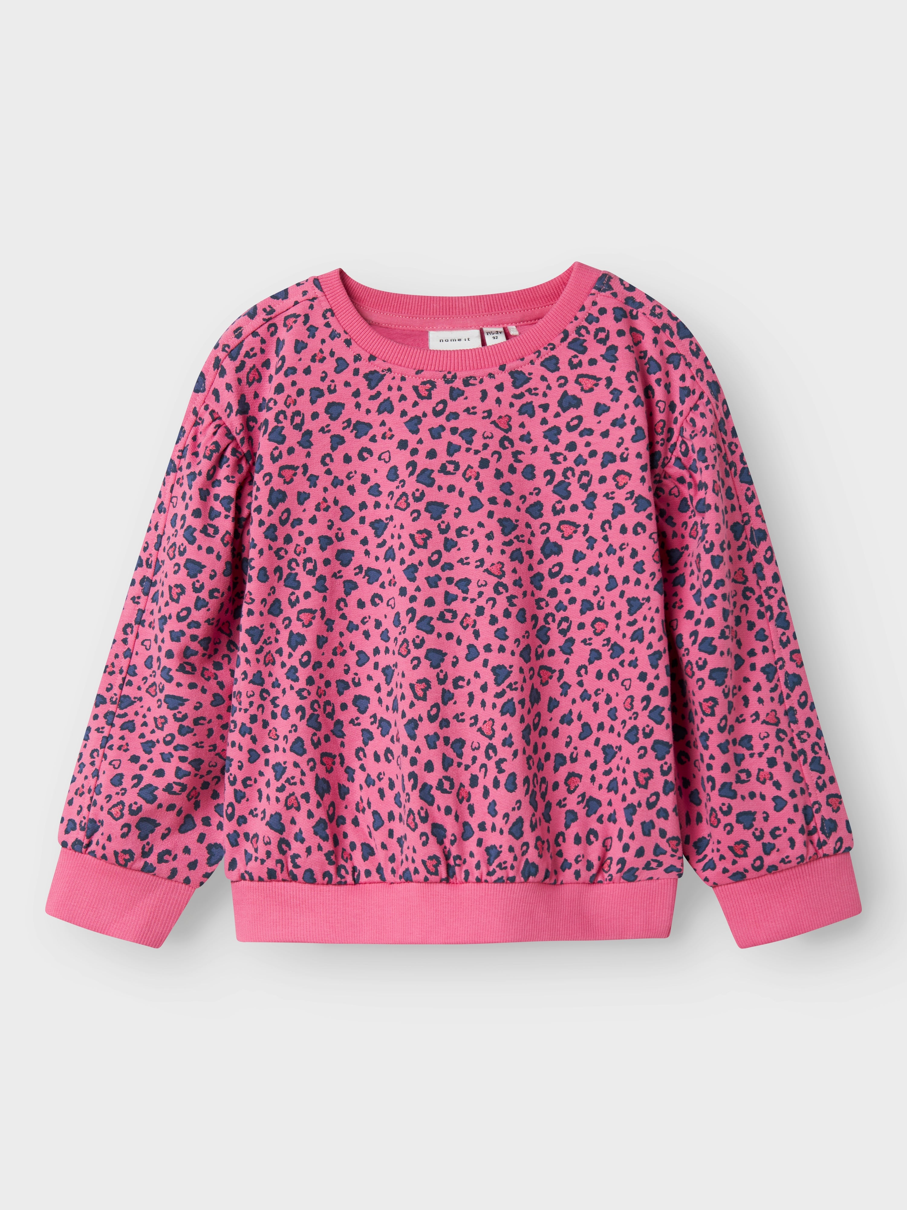Sudadera Animal Print Fucsia Mini